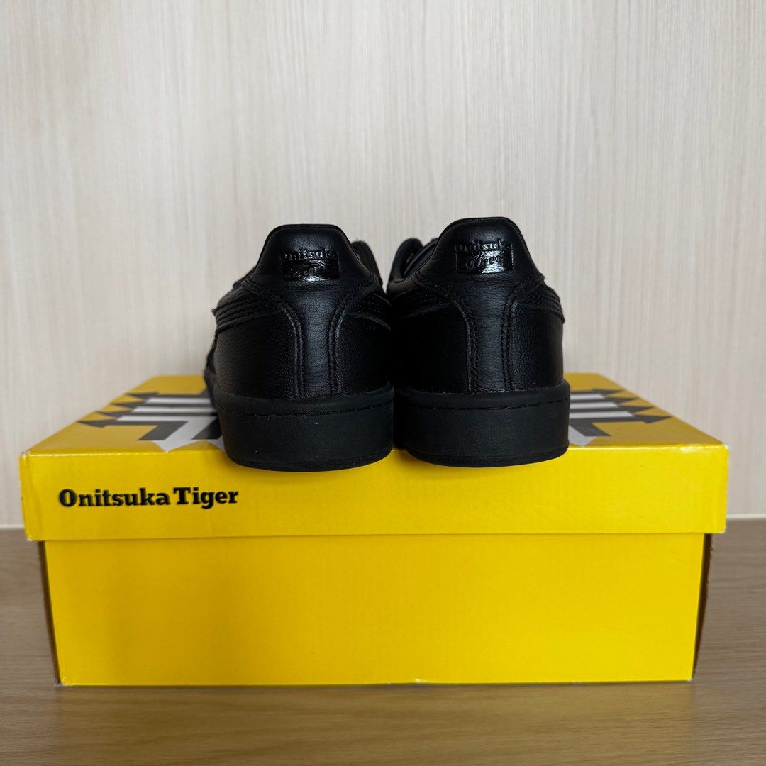 Onitsuka Tiger GSM SD Sneakers - Size 39.5 (Category: Sneakers) located in Singapore. Submitted by corlissell (Listing ID 1399362532, Image 2). Description: Onitsuka Tiger GSM SD Sneakers Authenticity Guaranteed Black Leather Size 39.5 Gently worn a few times, good condition with soles like display pair Meetups at Mountbatten CC .
