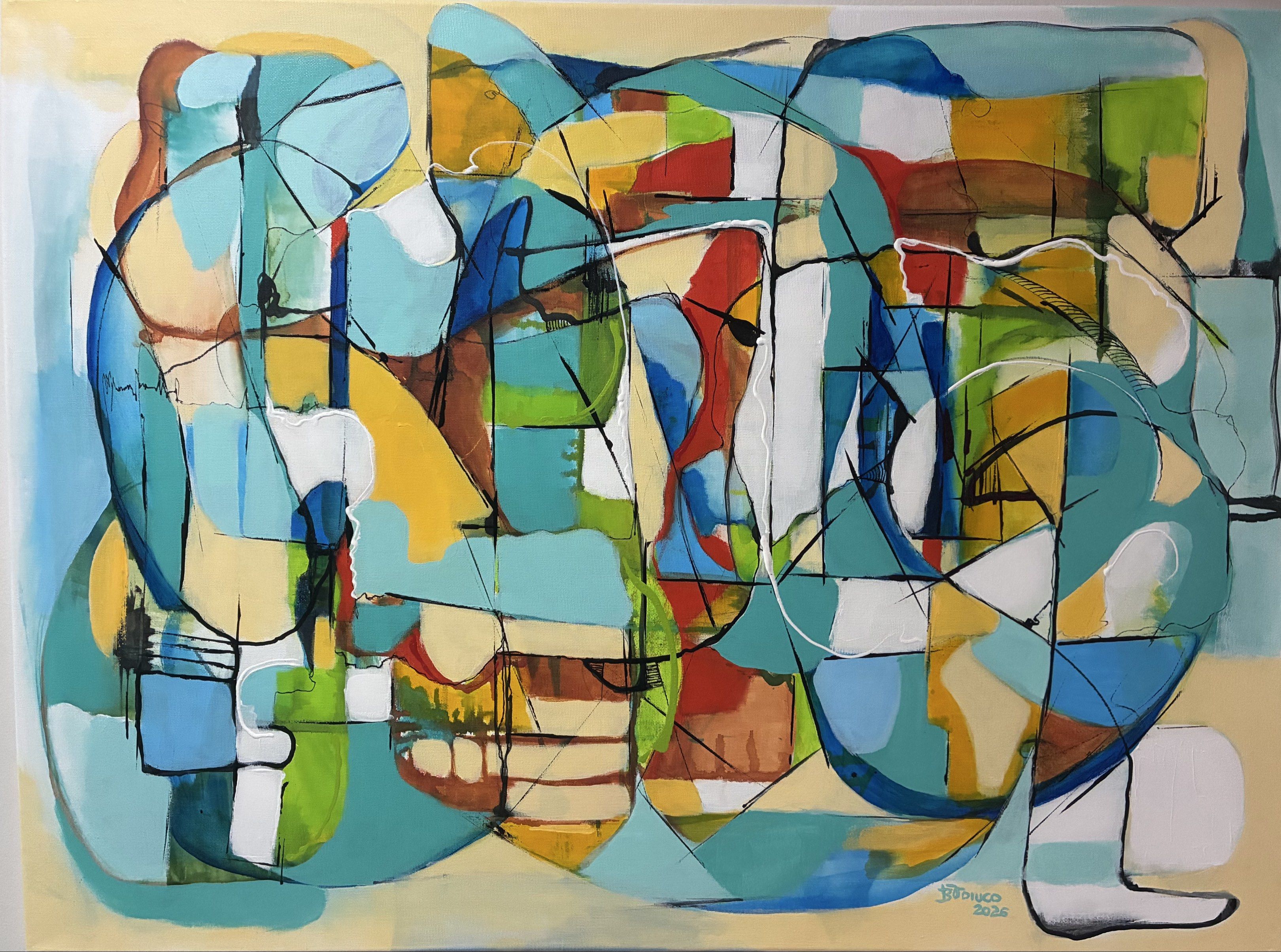 Original Abstract Painting (Category: Art & Prints) located in Quezon City. Submitted by carlylouie (Listing ID 1417676870, Image 2). Description: Acrylic on stretched canvas 80cm x 60cm Unframed but ready to hang Comes with COA.