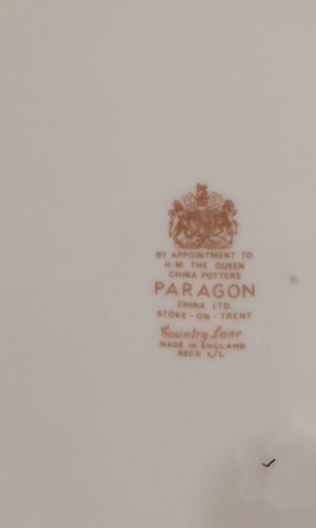Paragon cake plate (Category: Other Kitchenware & Tableware) located in Cabanatuan. Submitted by miss.maia (Listing ID 1417787634, Image 2). Description: ‼️Sale‼️sale‼️ Paragon Eared Cake Platter 10"x9½" With minimal rubs Sale for only 480 only!!!!.