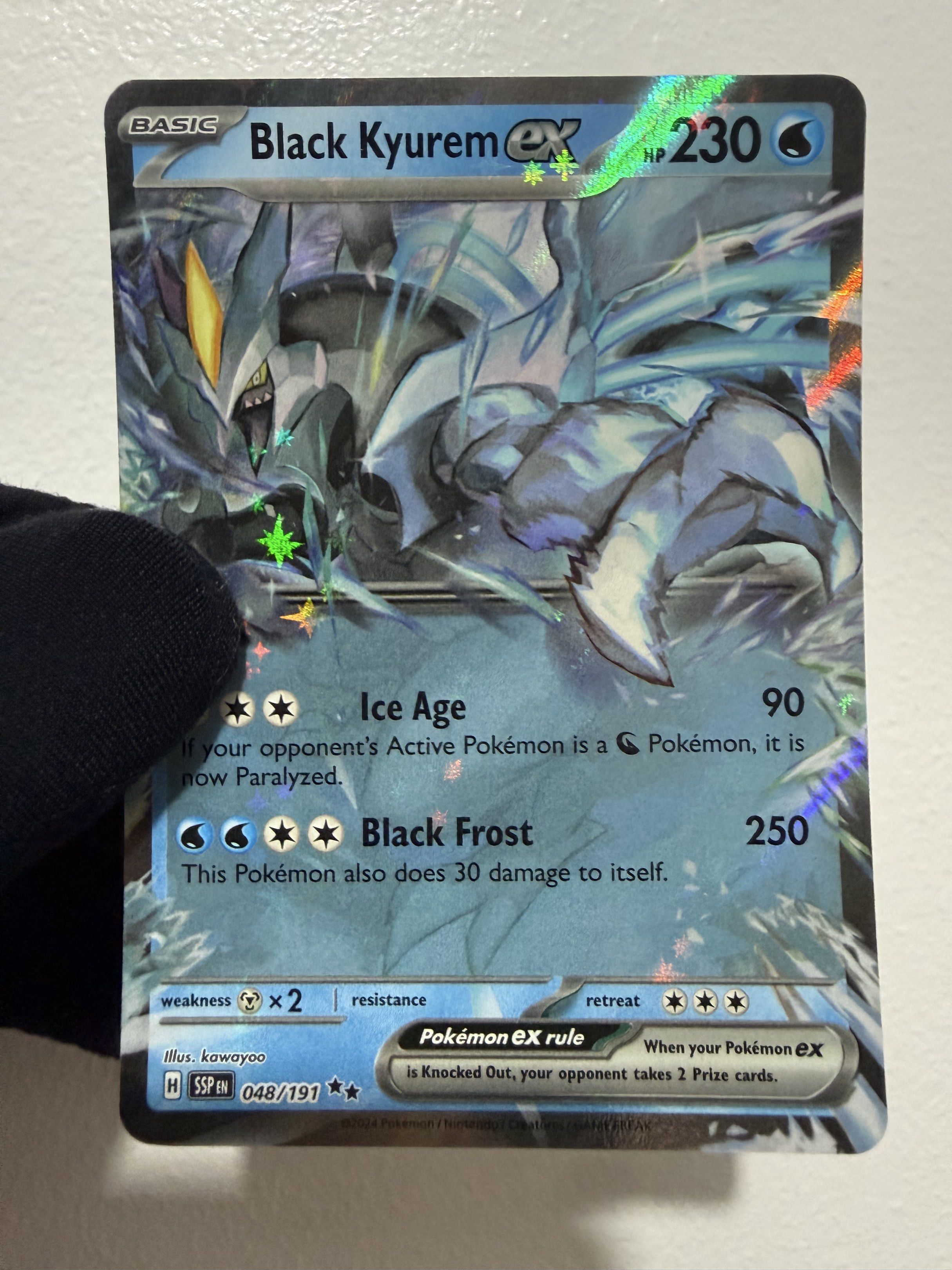 Pokemon Card: Black Kyurem EX [Surging Sparks] (Category: Raw Singles) located in Pasig City. Submitted by justforfun-collectibles (Listing ID 1417809010, Image 1). Description: .
