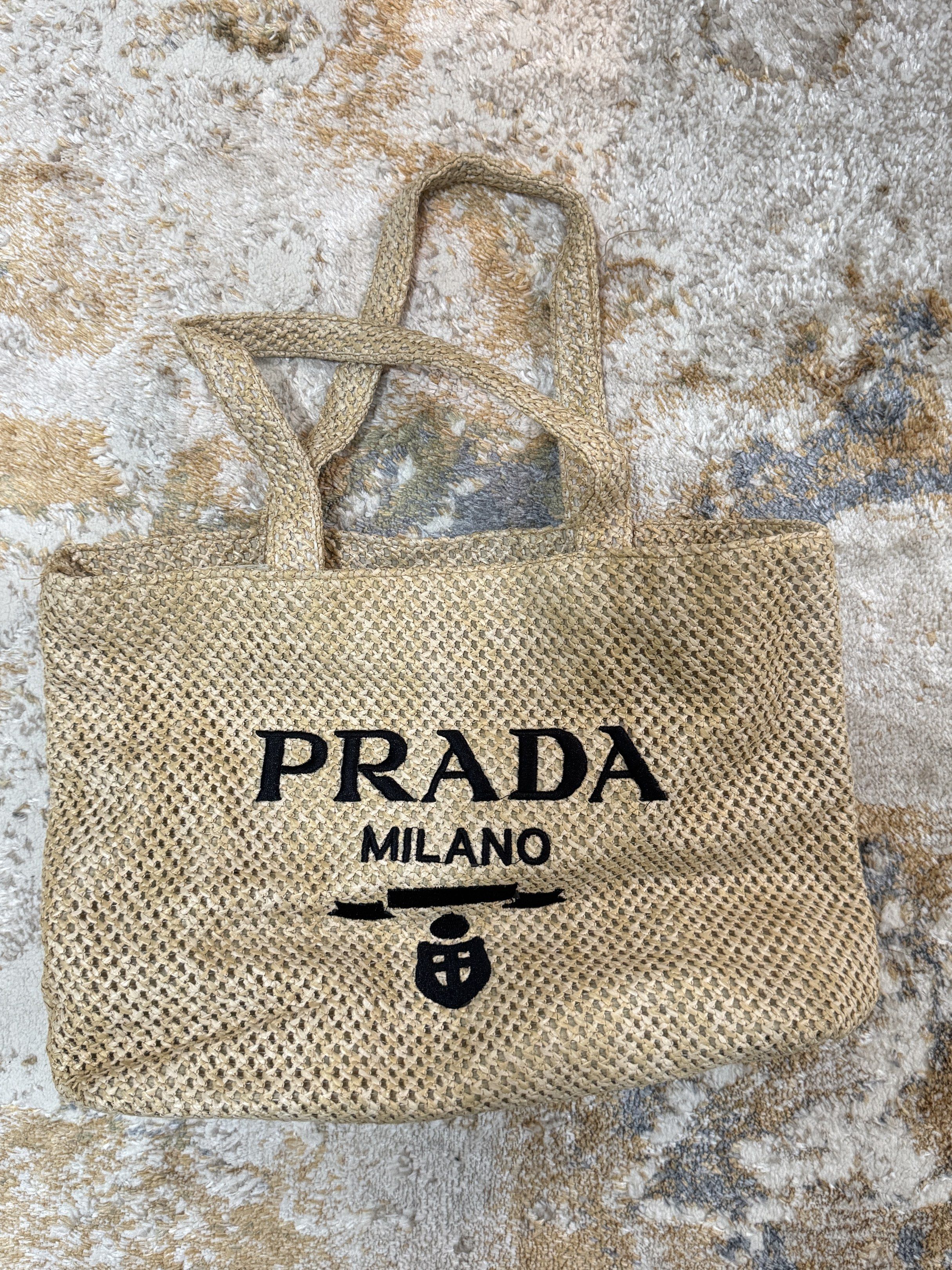 Prada VIP Complimentary Gift Beach Bag (Category: Luxury Bags & Wallets) located in Manila. Submitted by clutterfreehabits (Listing ID 1417728426, Image 1). Description: - good condition.