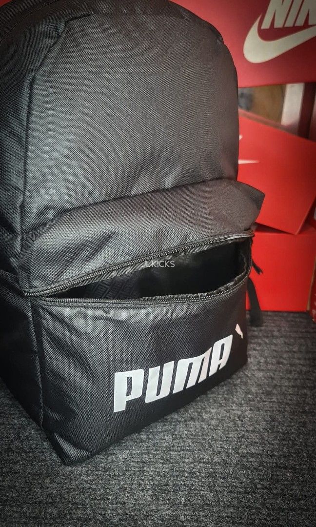 Puma Phase 2.0 Backpack (22 L) - Black (Category: Backpacks) located in Cabuyao City. Submitted by jacoblesterandres (Listing ID 1417801473, Image 3). Description: 🎒 FOR SALE – PUMA PHASE 2.0 BACKPACK (22 L)– BLACK 🎒 🎒 PUMA PHASE 2.0 BACKPACK (22 L)– BLACK 📏 17.3" H × 11.8" W × 5.5" L 💰 ₱795 only (Mall ₱1,200 ❌) --- ✅️ AUTHENTIC bag ✅ BRAND NEW and on-hand ✅ COMPLETE with plastic packaging and tags 💳 Payment: Cash, Maya, Bank Transfer 🚚 Co