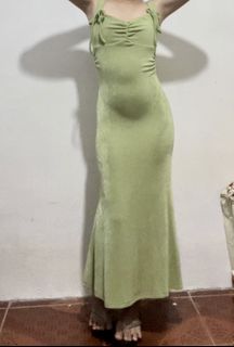 slim fit dress slacks Philippines National Costume Style Mermaid Dress Barong Tagalog and Eagle  Feather Green Color main image 1
