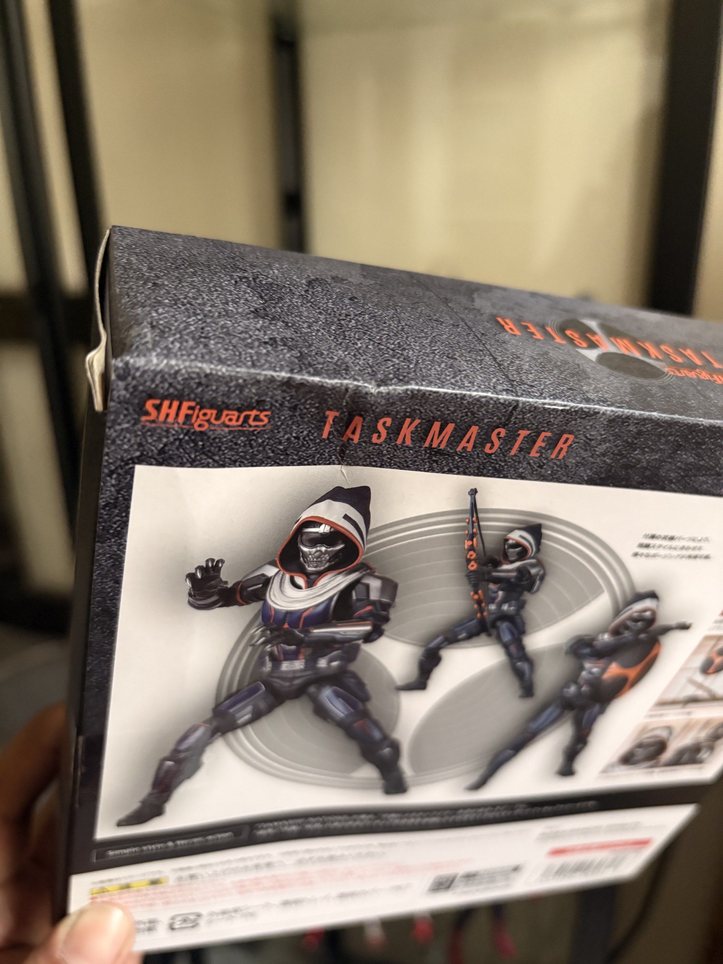 Shf Taskmaster (Category: Toys & Games) located in Rawang. Submitted by witwickeyy (Listing ID 1417698939, Image 3). Description: WTS ‼️‼️ Shf Taskmaster - Rm140 Condition BiB complete Box dent but figure still solid Pos +10/20 Cod PJ.