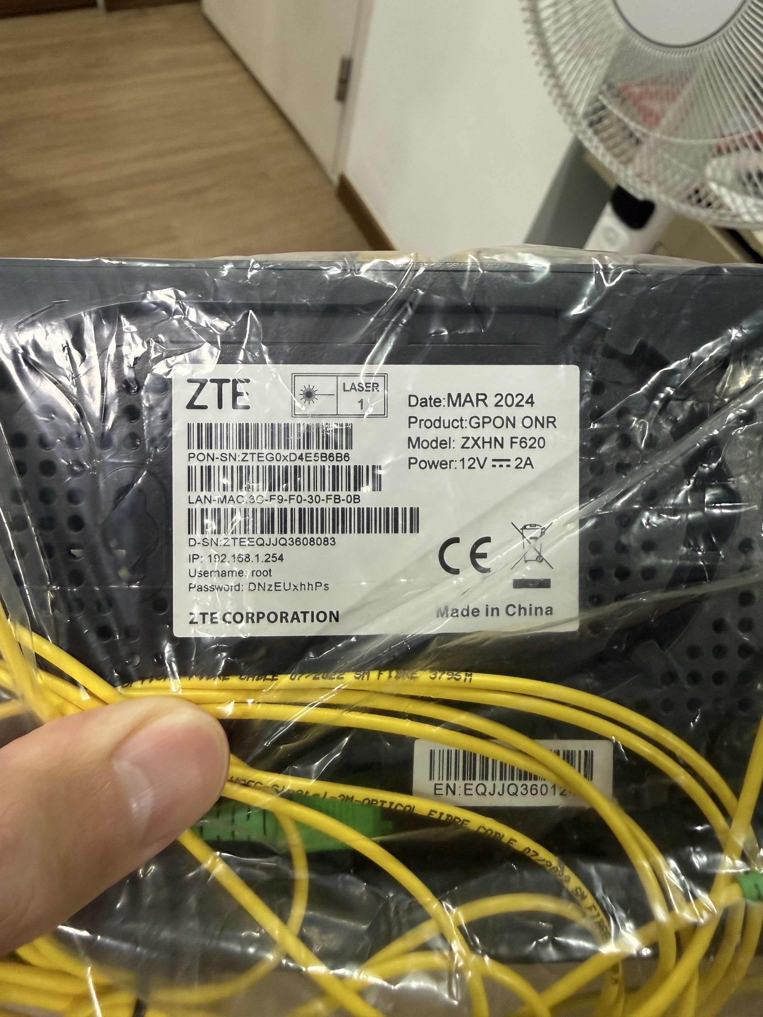 Zte Optical Router Singtel ZTE ZXHN F620 Optical Network Router, Computers & Tech, Parts ...