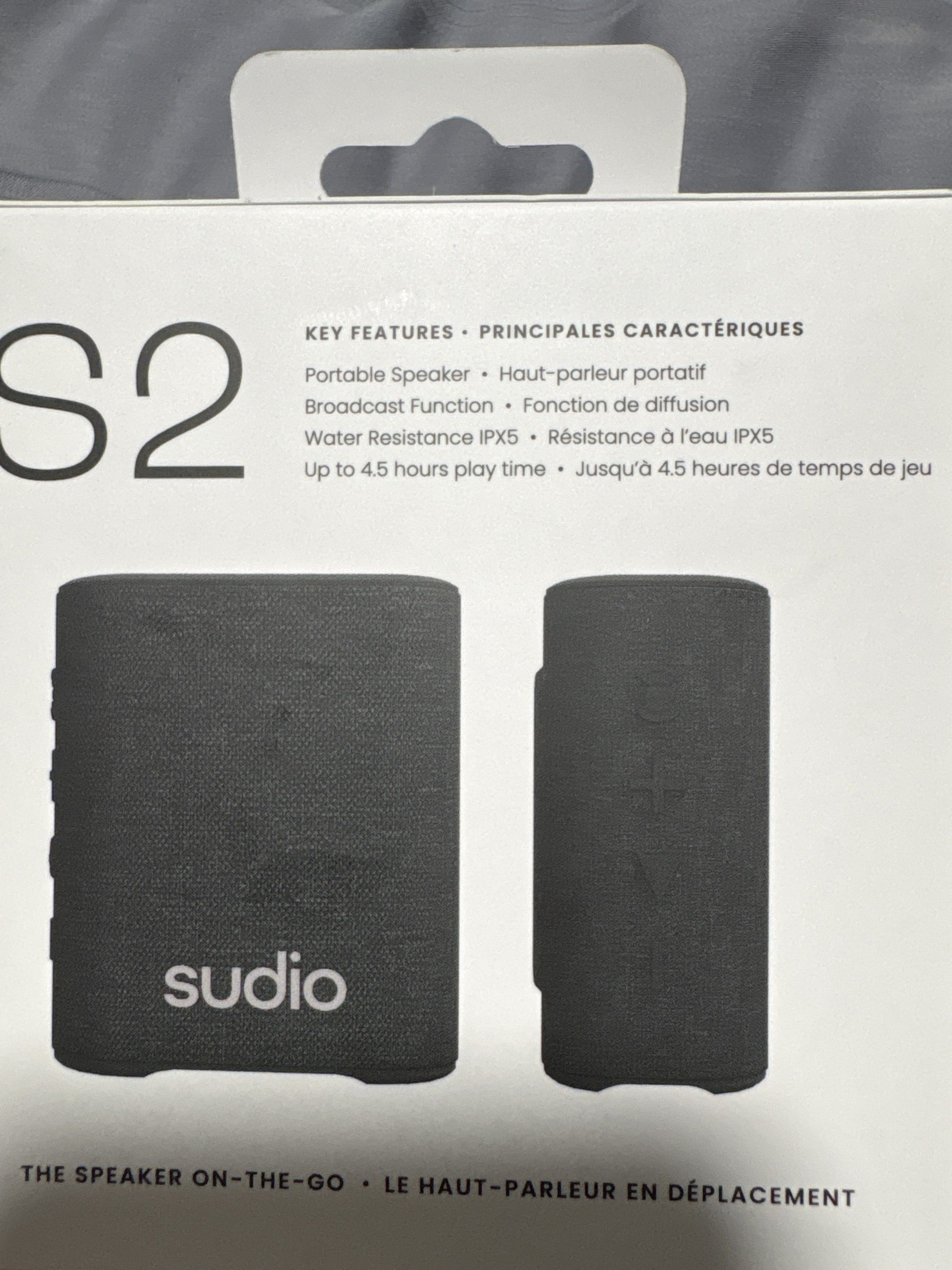 Sudio S2 Portable Speaker - Brand New
