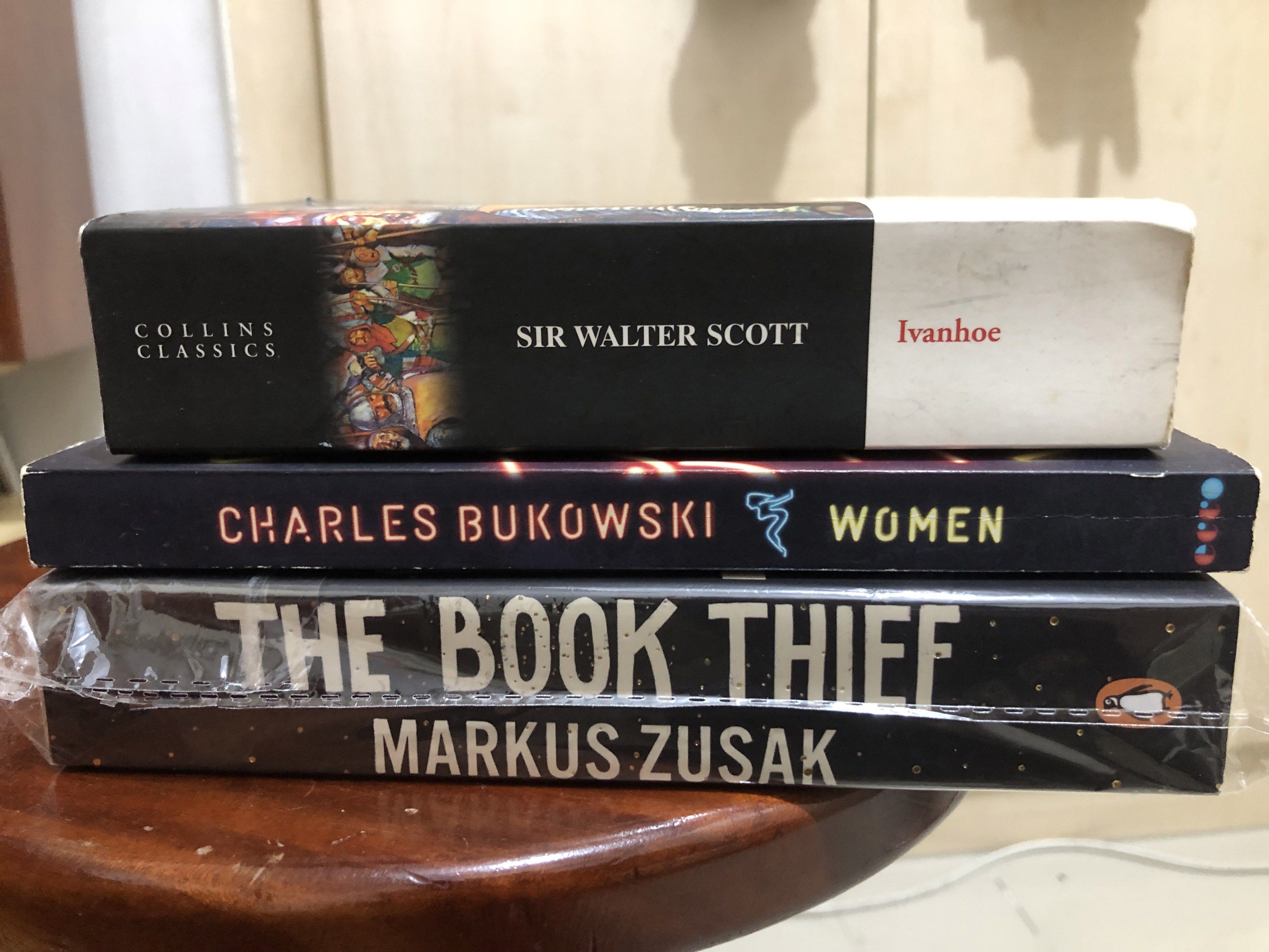 The Book Thief, Bukowski Women, Ivanhoe (Category: Storybooks) located in Quezon City. Submitted by joycetothemundo (Listing ID 1417633002, Image 2). Description: [SOLD] The Book Thief (brand new) - ₱350 [SOLD] Women - ₱100 Ivanhoe (pre-loved) - ₱ 100 MOP: GCash, Bank Transfer loc: QC.