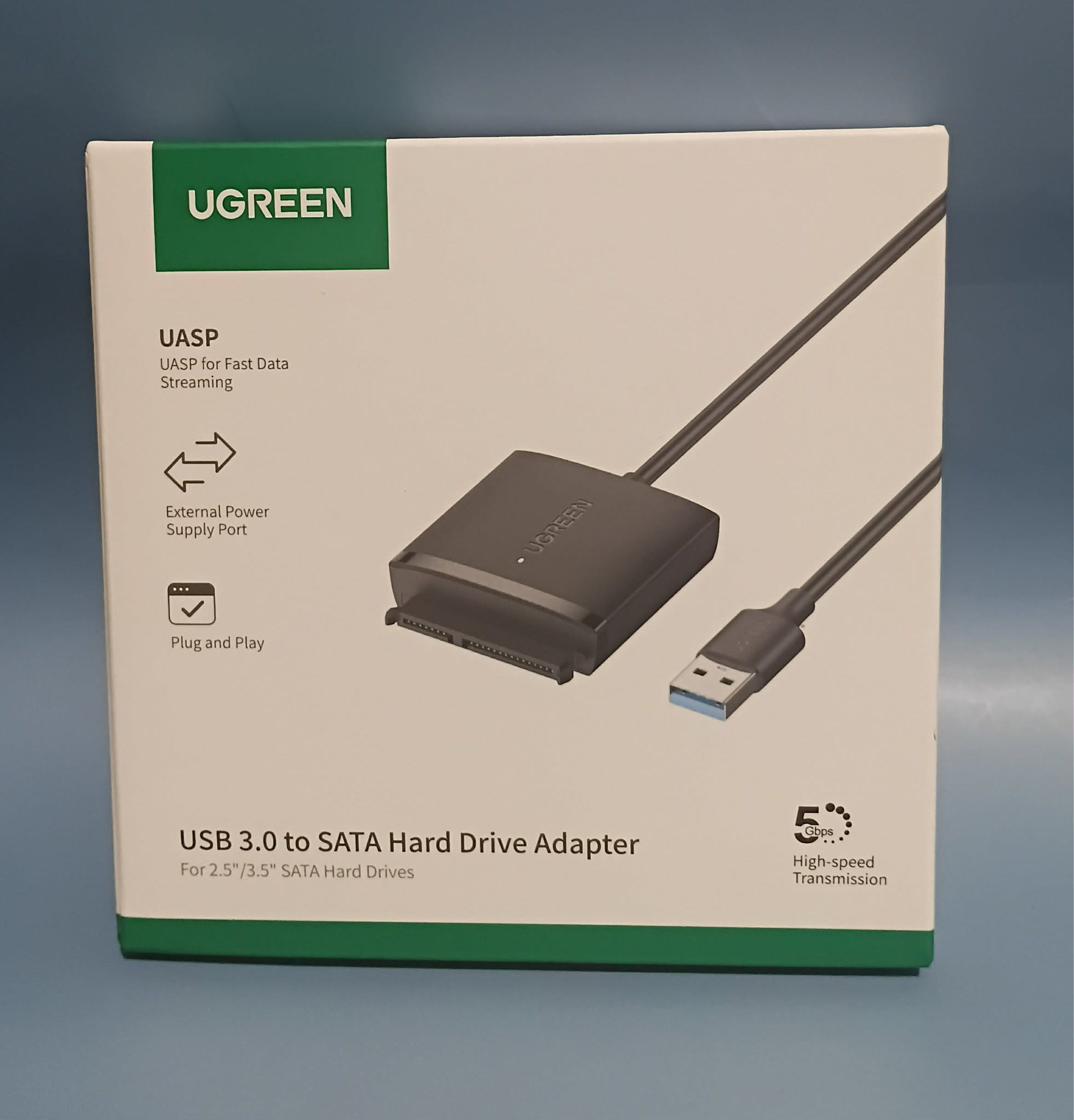 UGREEN USB 3.0 to SATA Hard Drive Adapter (Category: Cables & Adaptors) located in Manila. Submitted by meggyswish (Listing ID 1417750096, Image 1). Description: Ugreen SATA USB Adapter USB 3.0 2.0 to Sata 3 Cable Converter for 2.5 3.5 ₱900.