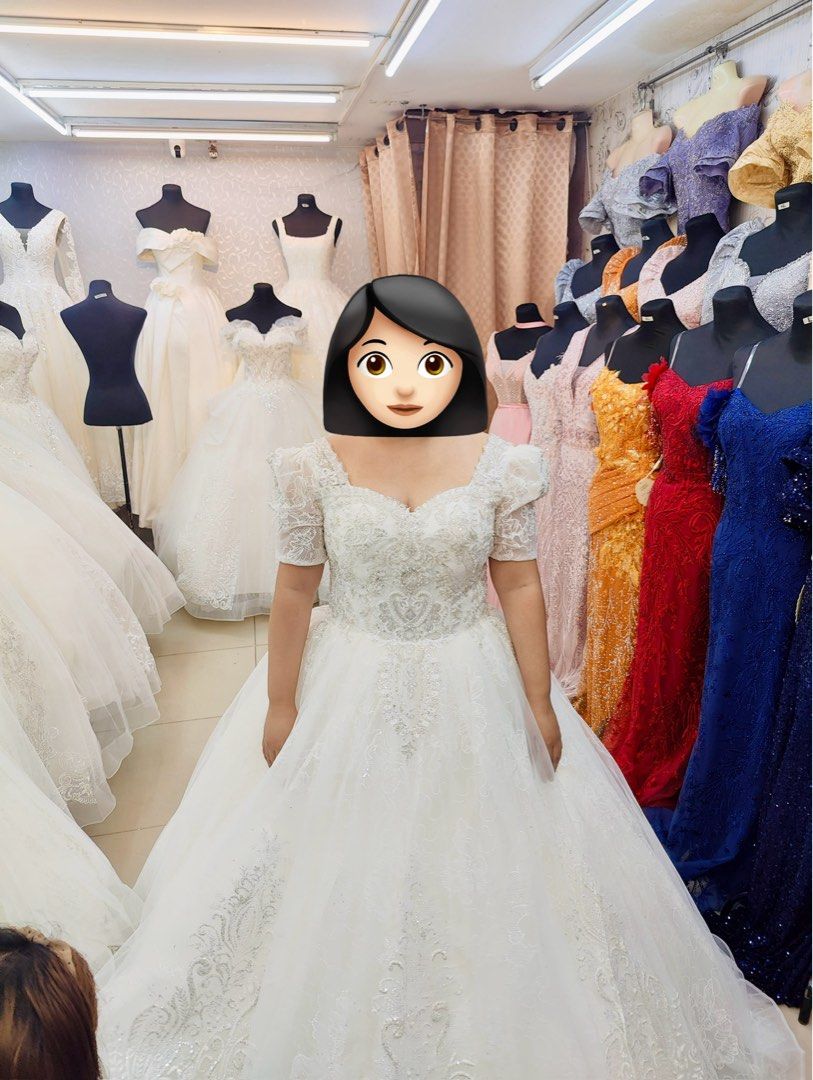 Unused Wedding Dress (Category: Evening dresses & gowns) located in General Trias. Submitted by llayneaquino (Listing ID 1417623951, Image 1). Description: Unused wedding dress as I decided on another dress for the wedding Fits XS - XL (Corset Type) Comes with Well Used Kara Zapatos Bridal Heels Size 6.