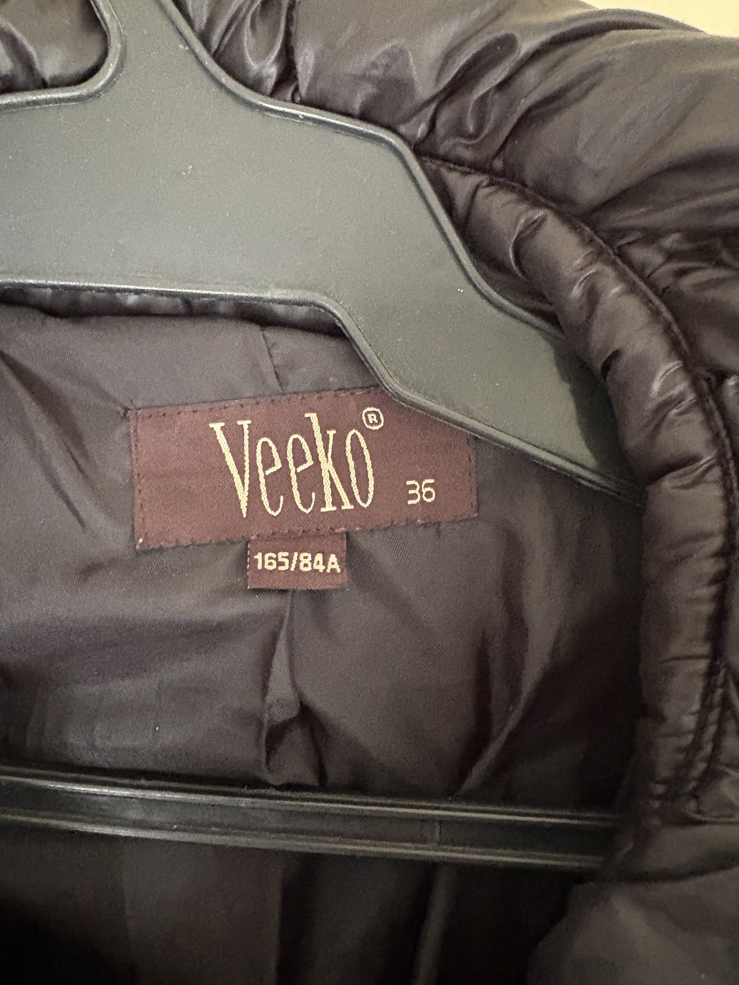 Veeko black down puffer jacket (trench coat-length) (Category: Coats, Jackets and Outerwear) located in Taguig. Submitted by aliuy (Listing ID 1417767122, Image 3). Description: - Needs washing, stored for too long - Measurements in photos, no when worn photos ▪️Shipping via J&T or Grab Express/Lalamove for MNL area; J&T for provinces ▪️No Shope.e checkout ▪️Location of item: Batangas City ▪️ Will hold reserved items for 2 days upon acceptance of