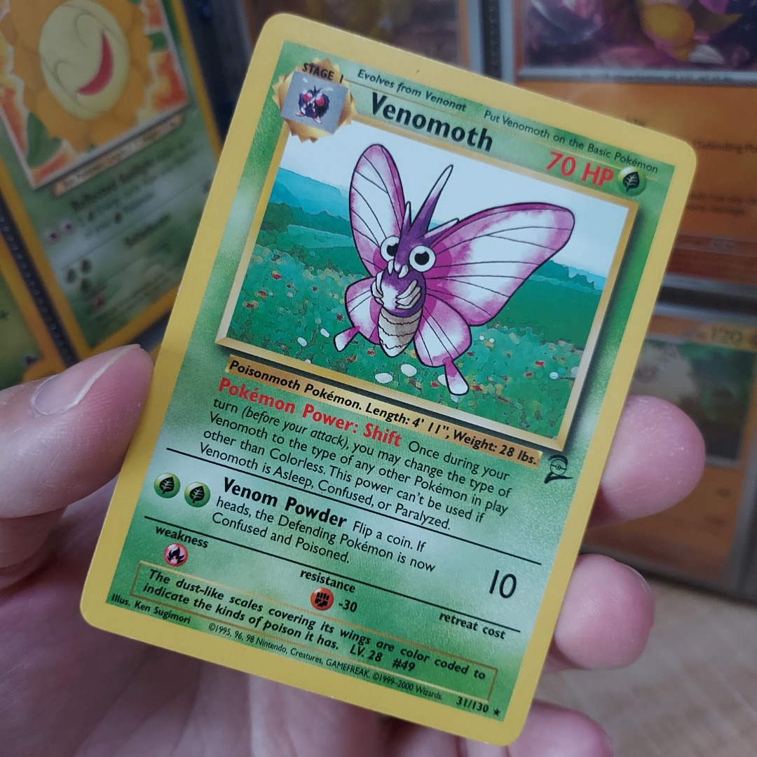 Venomoth 31/130 | Pokemon TCG EN - Base Set 2, Hobbies & Toys, Toys ...