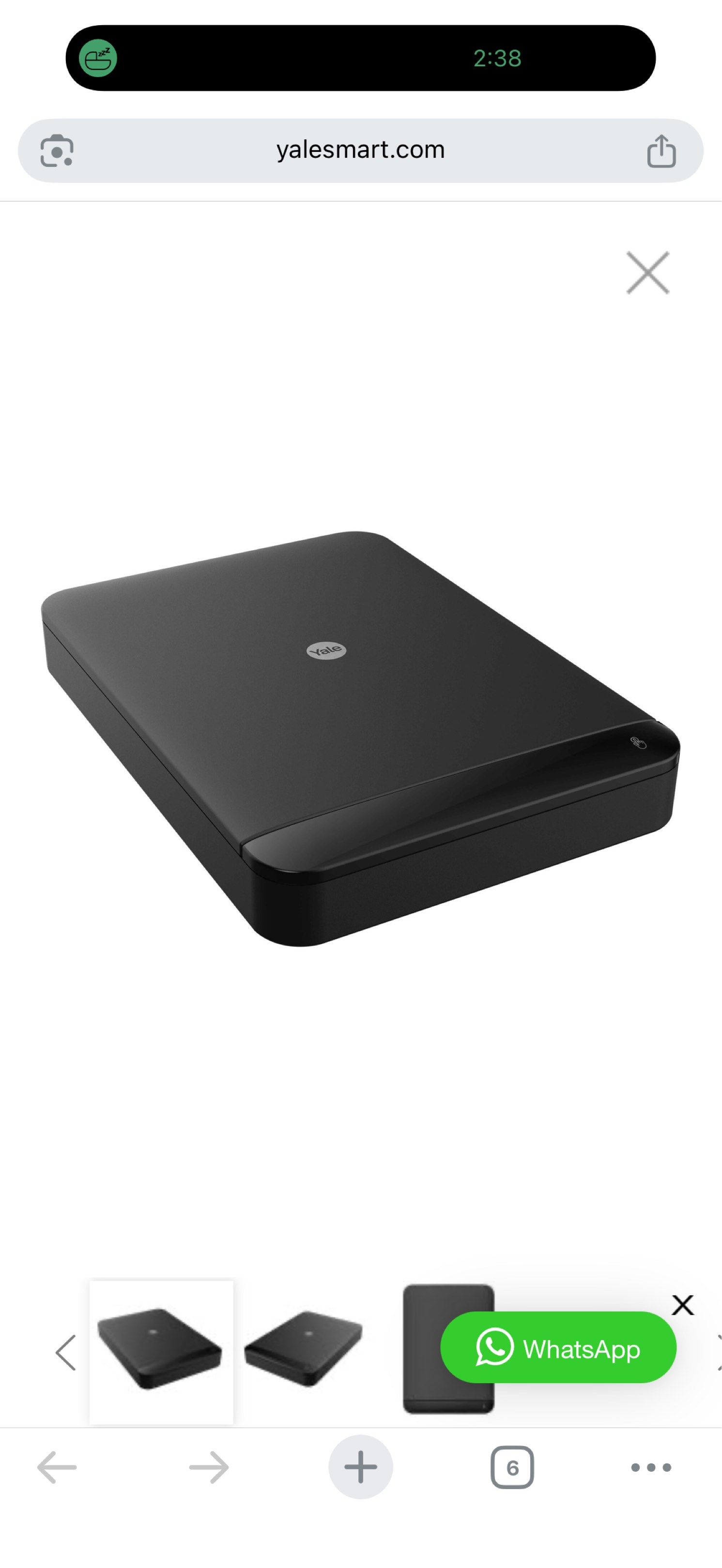 Yale Smart Security Box (Category: Safe) located in Singapore. Submitted by _pockysticks (Listing ID 1417618249, Image 1). Description: Yale Security Box Dimension:270(W) x 60(H) x 380(D) mm RTP $379 on yale website. https://www.yalesmart.com/sg/sgaa-yale-smart-security-box OOS Selling $300 self collection.