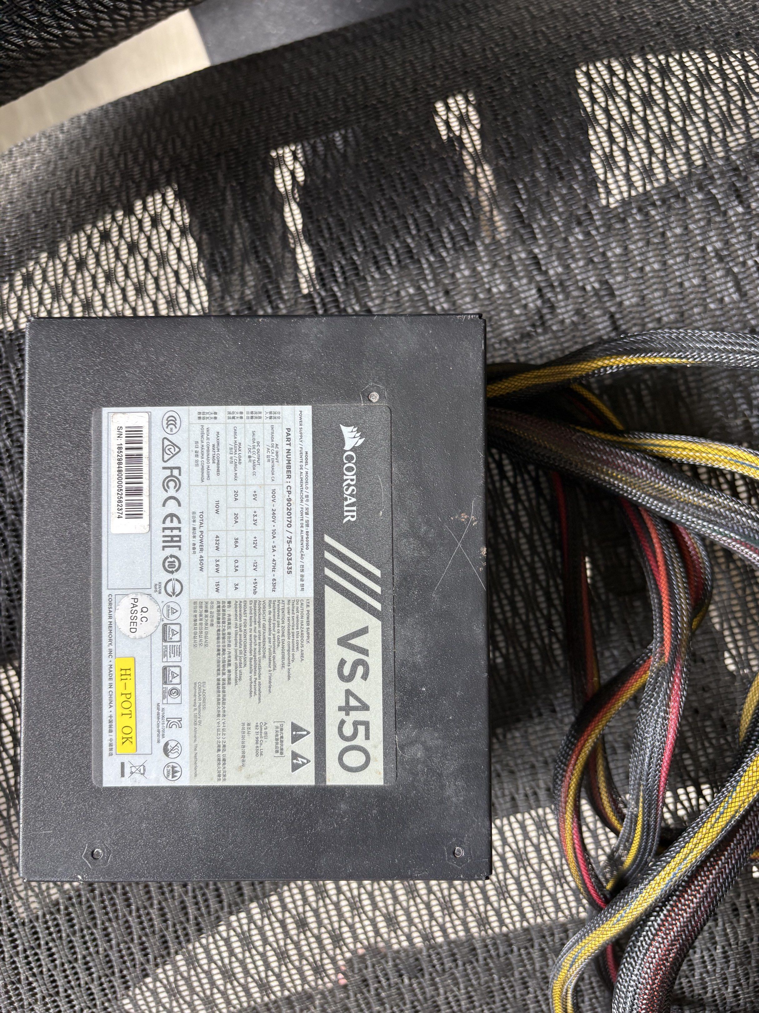 450w Corsair Power Supply65561098958595113