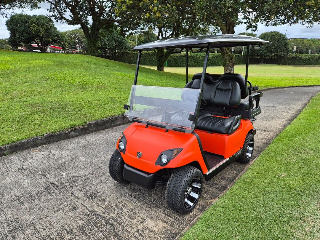 4 SEATER ELECTRIC GOLF CART (Category: Golf) located in Cavite. Submitted by cebcar (Listing ID 1416984006, Image 1). Description: Manufactured by CEBCAR Powered by GoSolar 51.2v 125ah Heavy-duty Lithium Battery.