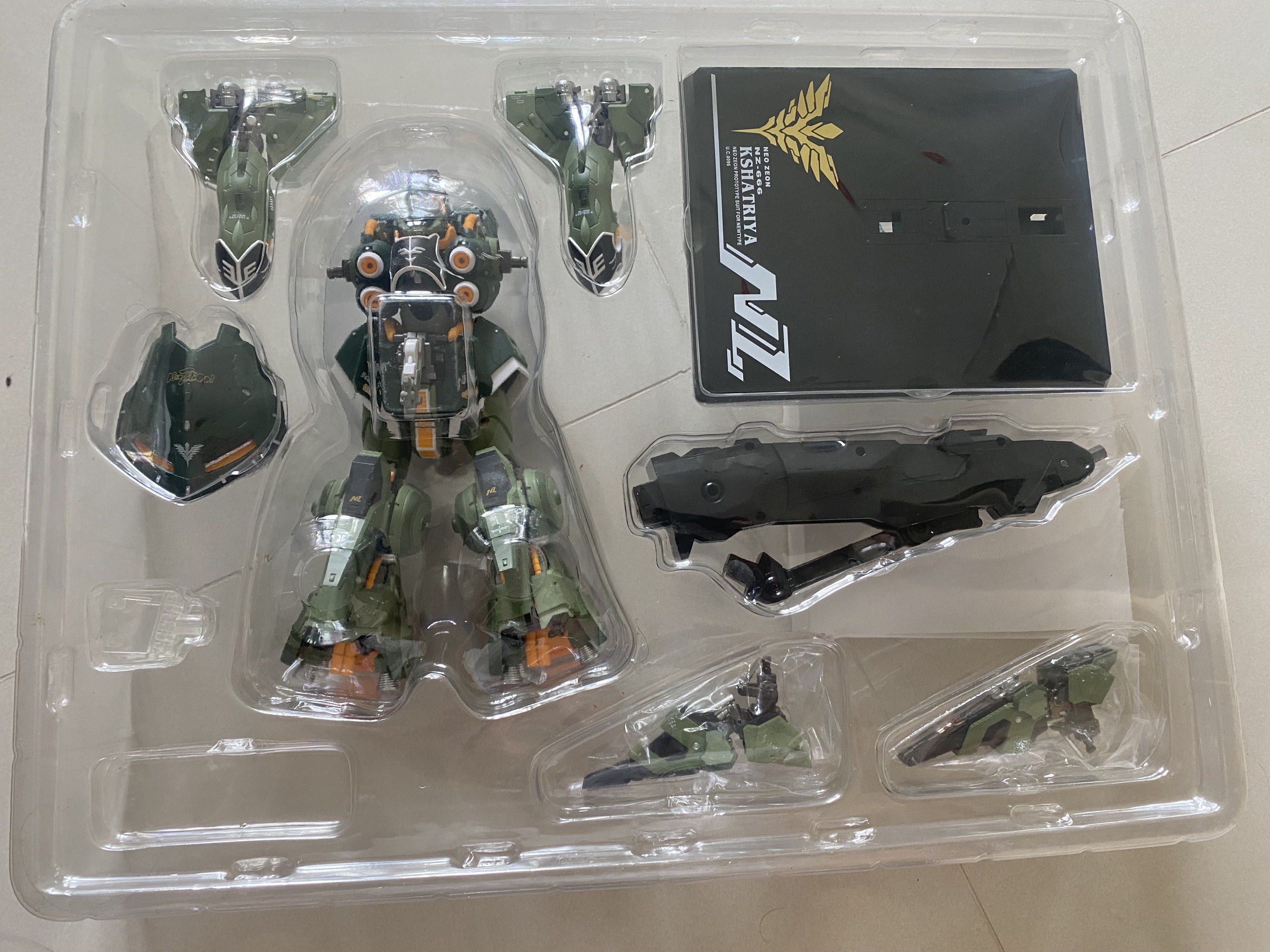 高达 刹帝利大青椒 Gundam MC Kshatriya 合金成品模型 (Category: Gundam Model Kits) located in Singapore. Submitted by xiaoheroclub (Listing ID 1417819312, Image 4). Description: 高达 刹帝利大青椒 合金成品模型 - Brand new Gundam MC Kshatriya - Includes all parts and accessories (as shown in images) - Ready to assemble - Great for collectors!.