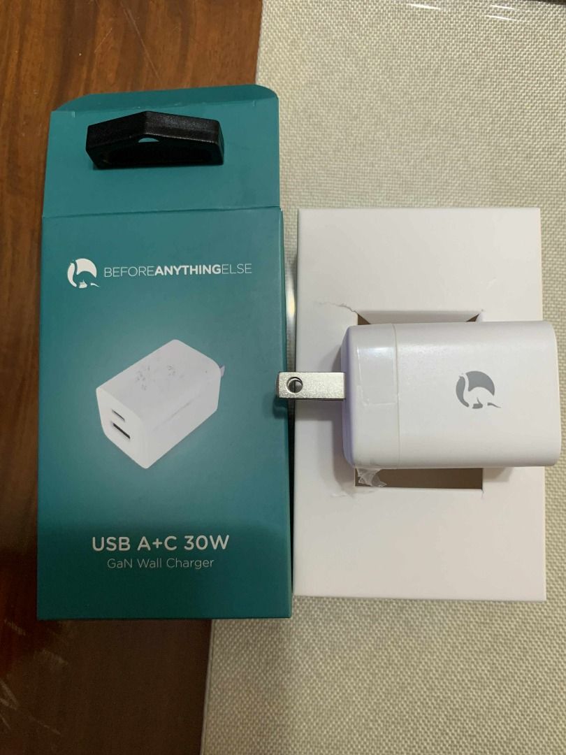 BEFORE ANYTHING ELSE Dual Port 30w Wall Charger (Category: Chargers & Cables) located in Makati City. Submitted by amplechin (Listing ID 1417850815, Image 3). Description: Selling BEFORE ANYTHING ELSE Dual Port 30w Wall Charger for Php 500 - mall price 890 - LAST PRICE Php 500 Cash on Delivery/Pick-up via LBC (+ shipping fee) Please leave a message if interested.