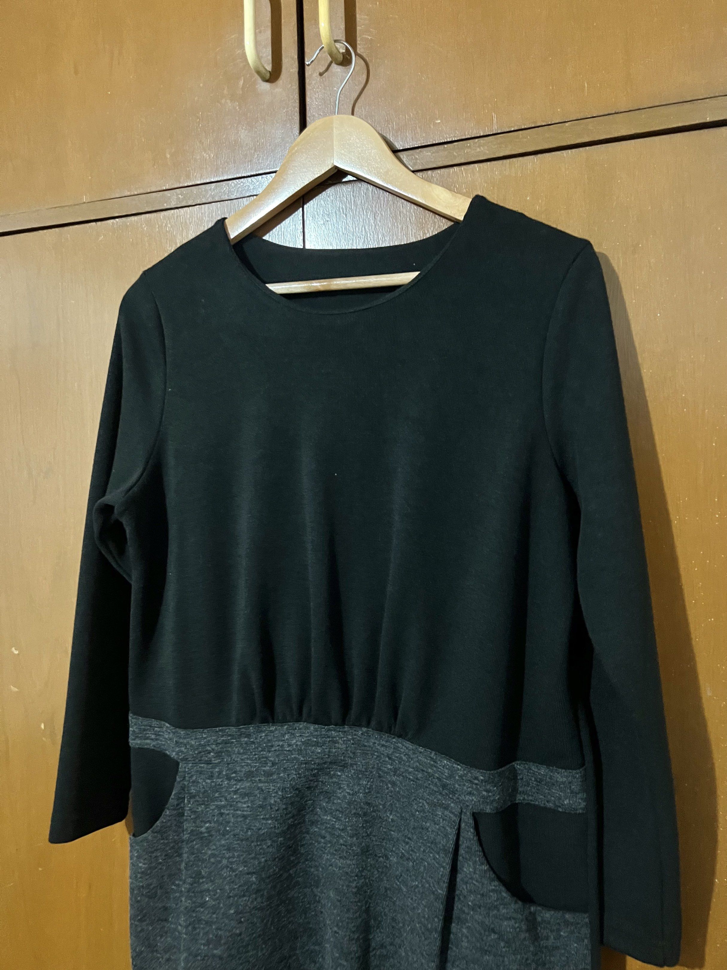 Black/Gray Long Sleeve Dress (Category: Dresses) located in Manila. Submitted by quaaaint (Listing ID 1417930199, Image 2). Description: .