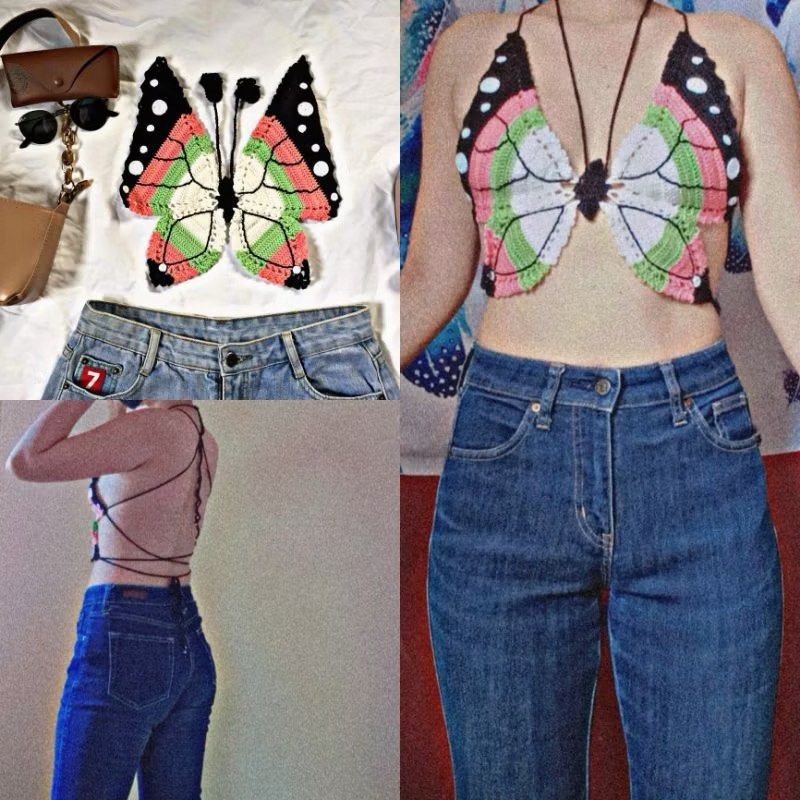 Butterfly crochet top (Category: Others Tops) located in Manila. Submitted by jamein (Listing ID 1417989932, Image 2). Description: .