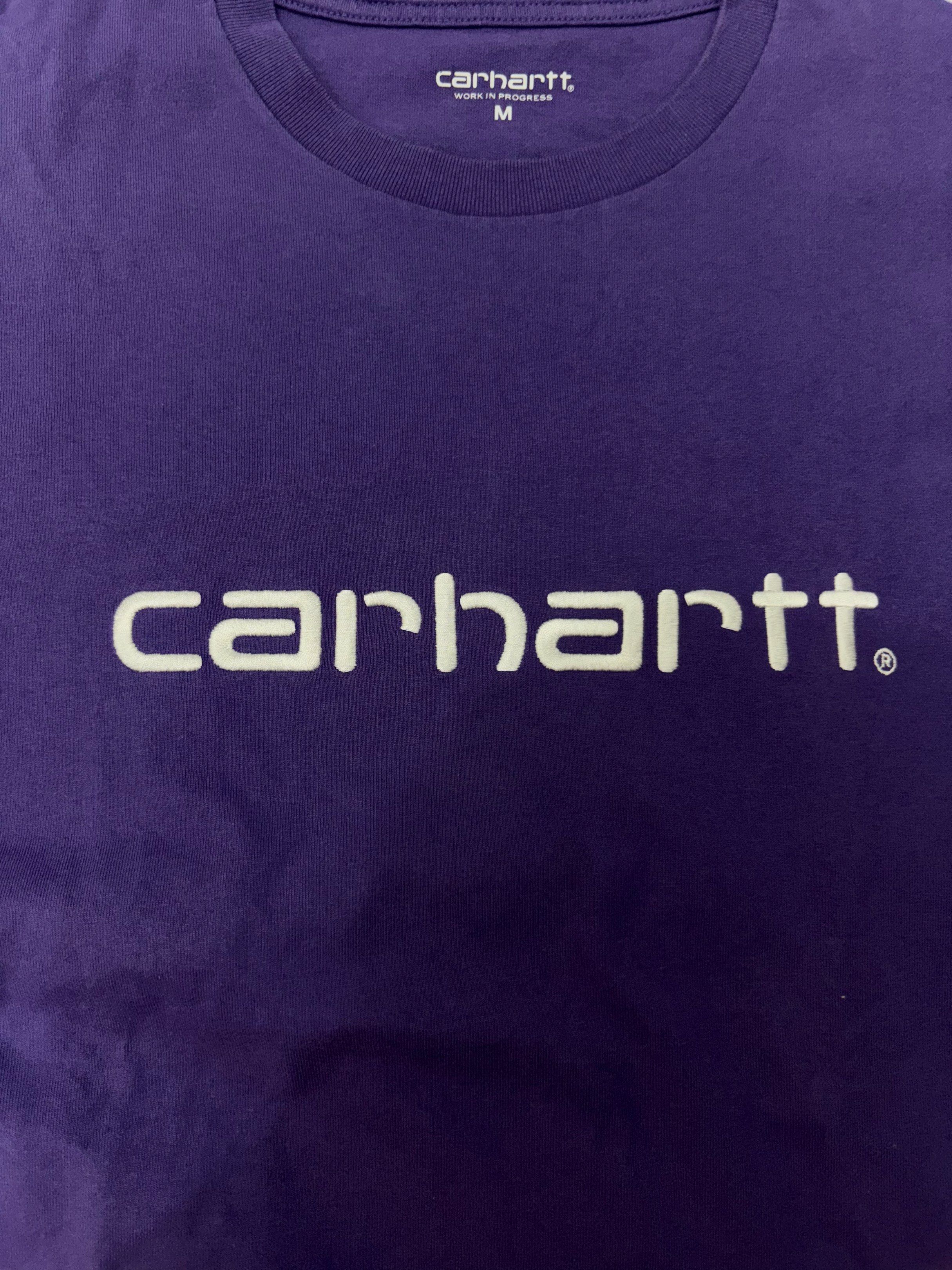 Carhartt Work In Progress Purple T-shirt (Category: Tshirts & Polo Shirts ) located in Taguig. Submitted by homieplugph (Listing ID 1417994828, Image 3). Description: - Carhartt Work In Progress T-shirt - Color: Purple - Size: M - Features the Carhartt logo - Comfortable material - Perfect for everyday wear - Classic and stylish - Embroidered .
