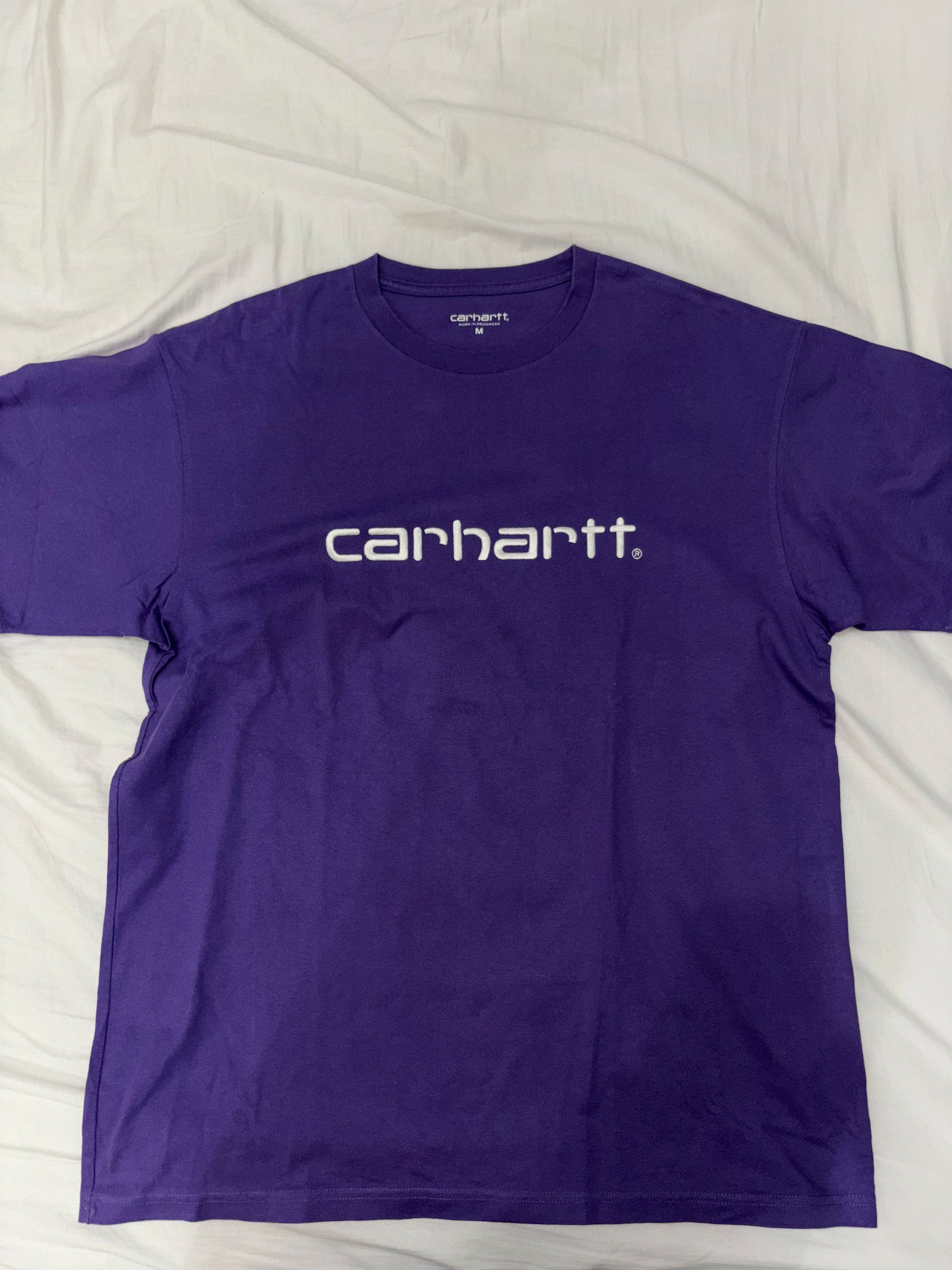 Carhartt Work In Progress Purple T-shirt (Category: Tshirts & Polo Shirts ) located in Taguig. Submitted by homieplugph (Listing ID 1417994828, Image 1). Description: - Carhartt Work In Progress T-shirt - Color: Purple - Size: M - Features the Carhartt logo - Comfortable material - Perfect for everyday wear - Classic and stylish - Embroidered .