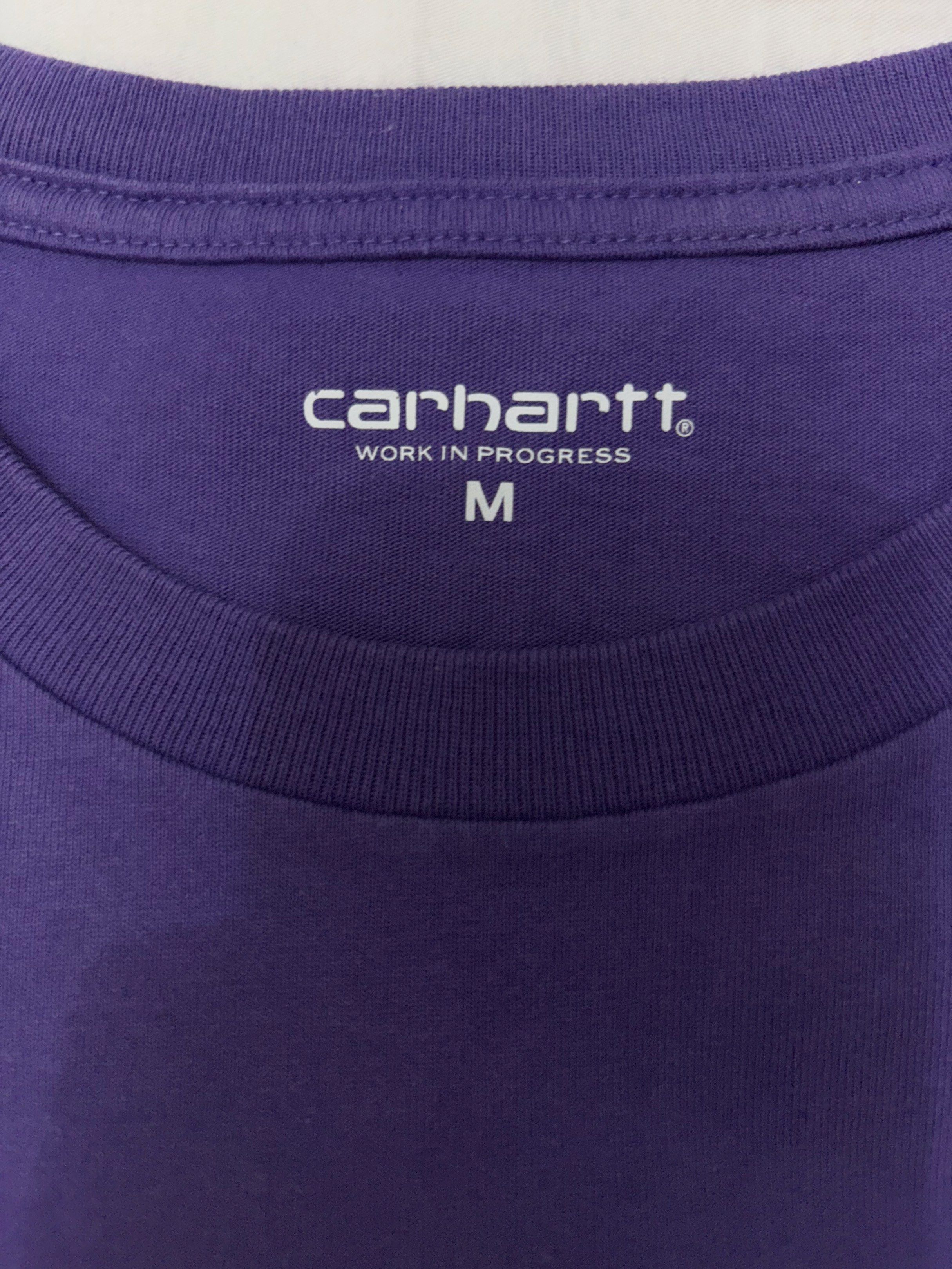 Carhartt Work In Progress Purple T-shirt (Category: Tshirts & Polo Shirts ) located in Taguig. Submitted by homieplugph (Listing ID 1417994828, Image 2). Description: - Carhartt Work In Progress T-shirt - Color: Purple - Size: M - Features the Carhartt logo - Comfortable material - Perfect for everyday wear - Classic and stylish - Embroidered .