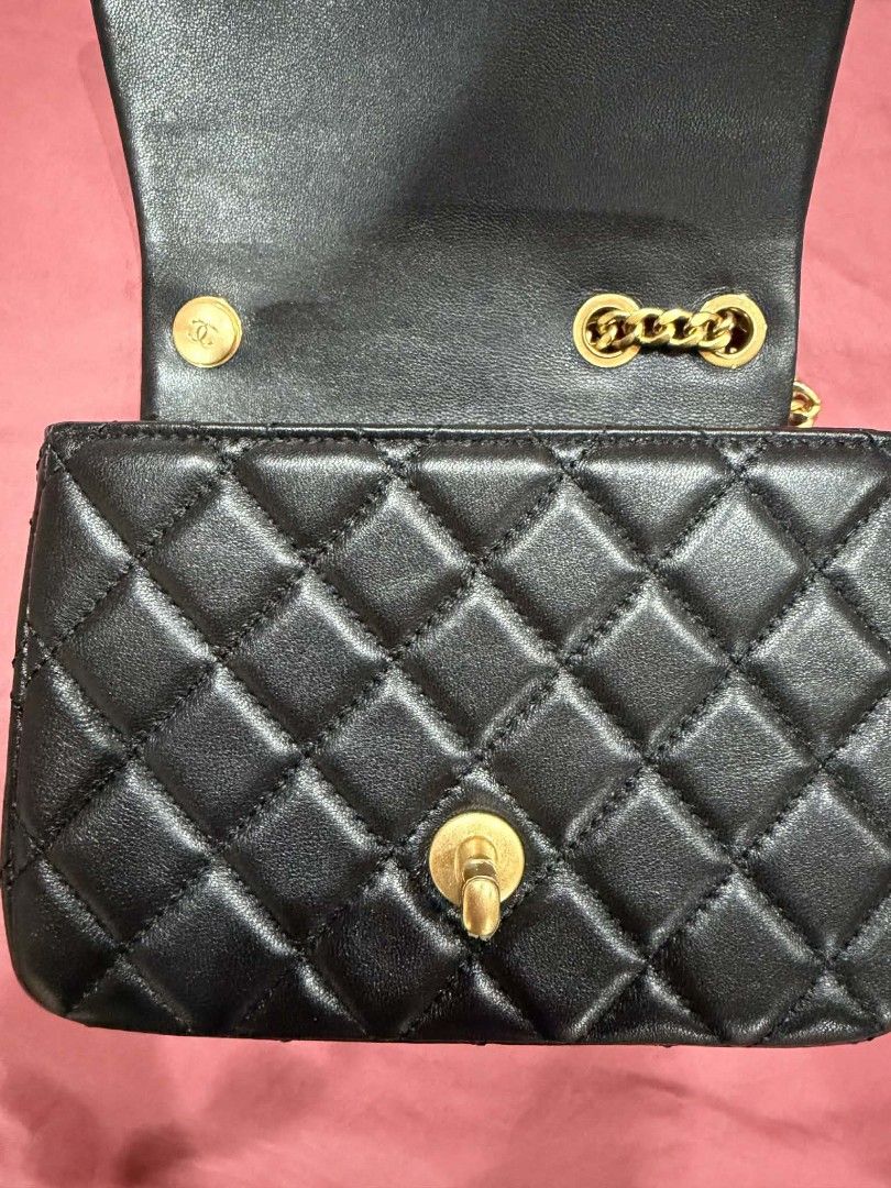 Chanel Camelia Classic Mini Square Bag (Category: Luxury Bags & Wallets) located in Quezon City. Submitted by thriftymnl_ (Listing ID 1417932325, Image 2). Description: .