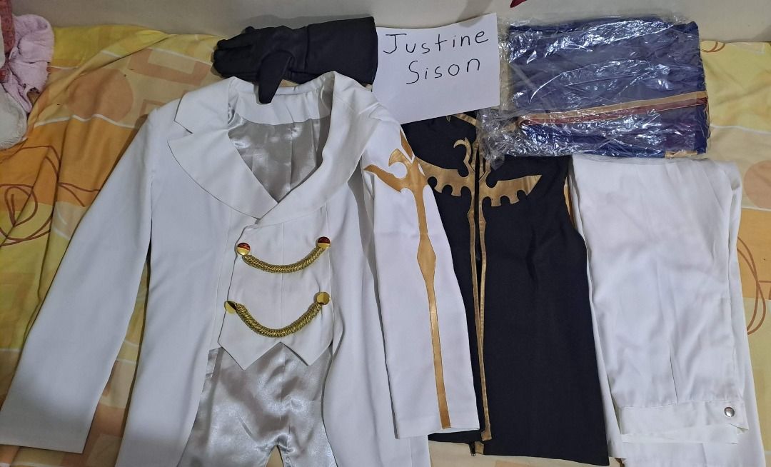 Code Geass Emperor Lelouch and Knight of Seven Suzaku cos set, Men's ...