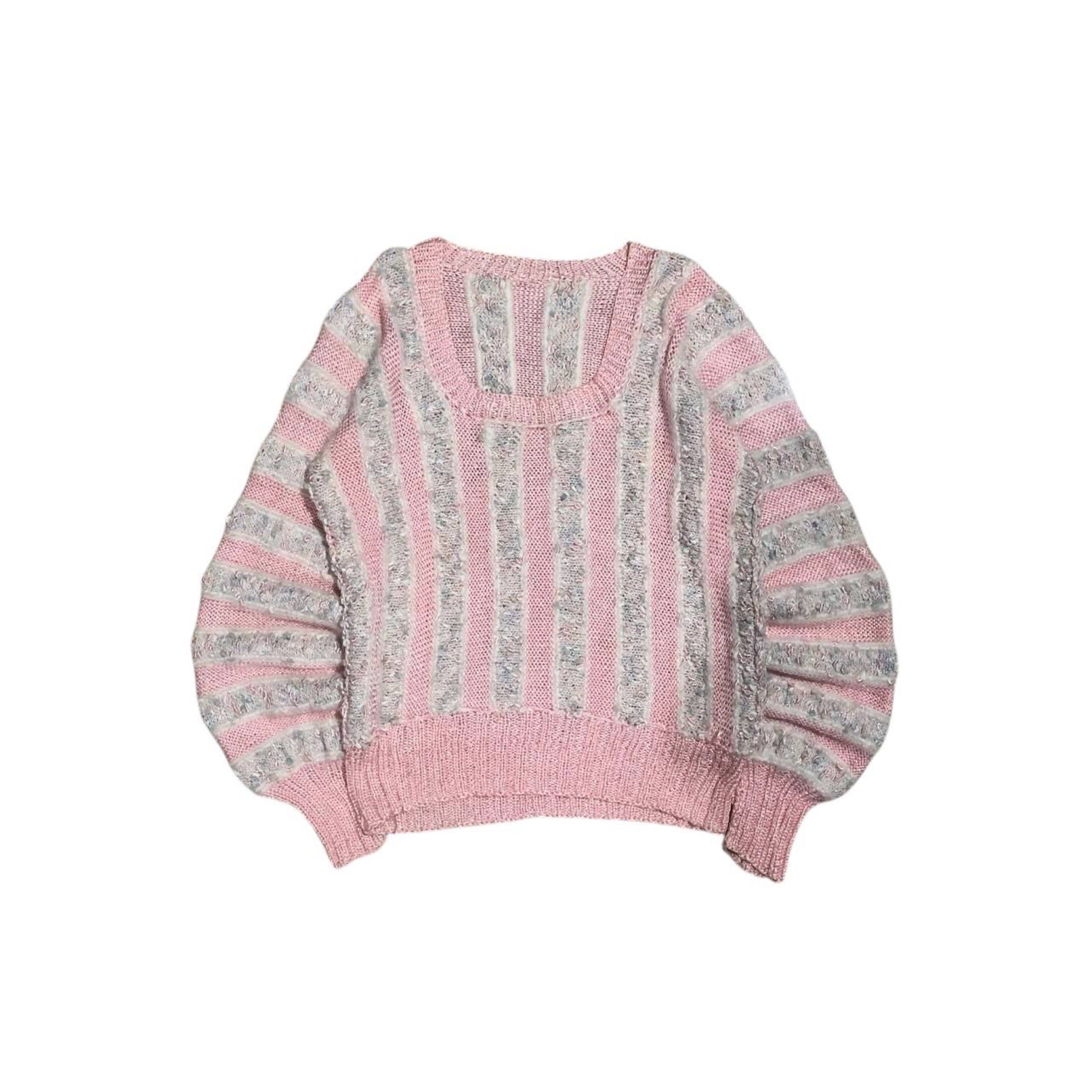 COTTON CANDY PINK HEAVY KNIT SWEATER (Category: Coats, Jackets and Outerwear) located in Manila. Submitted by grailledrags (Listing ID 1417967771, Image 1). Description: COTTON CANDY PINK HEAVY KNIT SWEATER L21.5•W19 •KNITTED SWEATER •EYE CANDY •STATEMENT PIECE •NEED WASH 149+ sf.