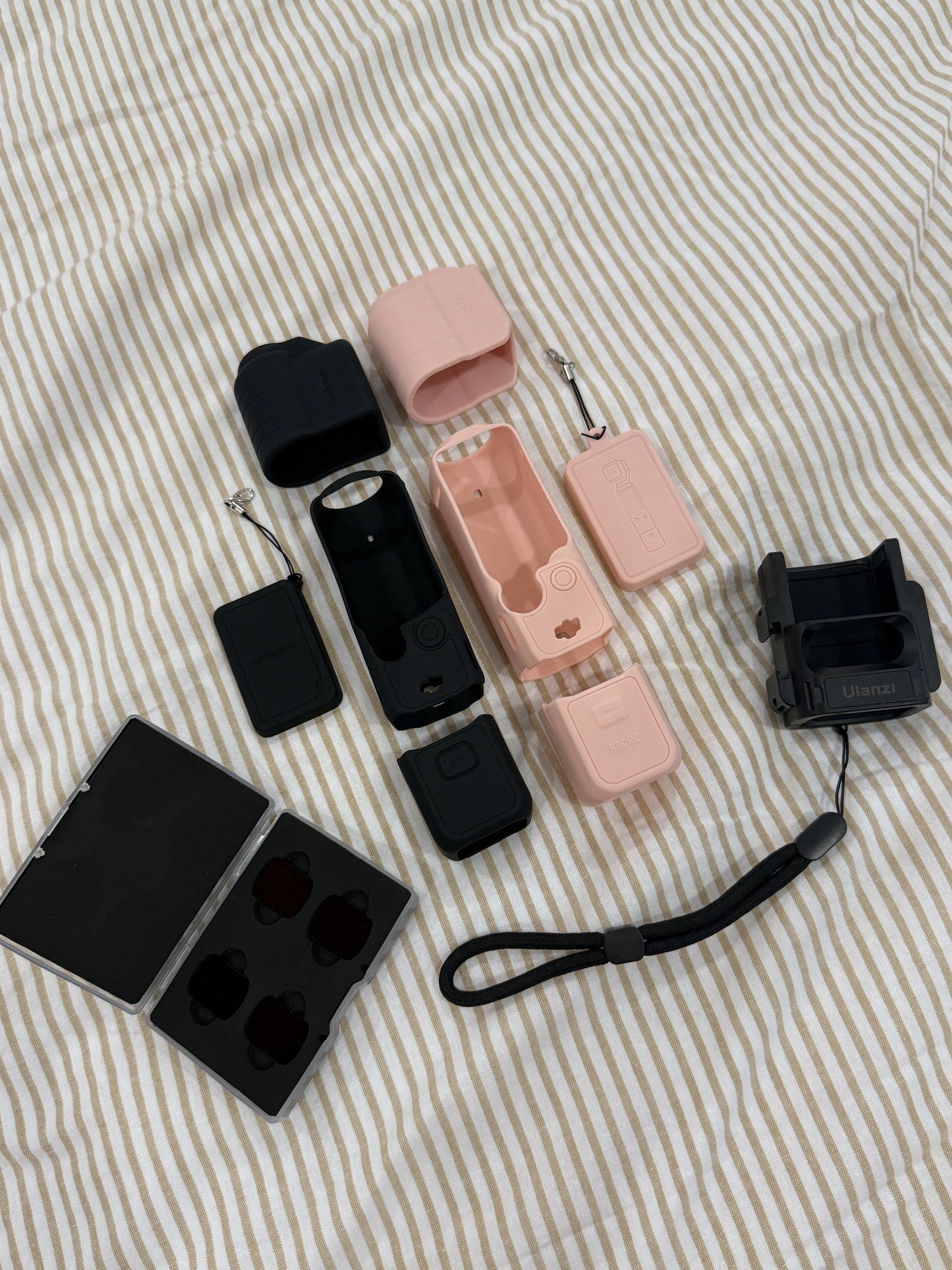 DJI Osmo Pocket 3 Accessories (BUNDLE) (Category: Cameras) located in Paranaque City. Submitted by majamili (Listing ID 1417896548, Image 1). Description: DJI Osmo Pocket 3 Accessories RFS: Decluttering !!! can be purchased by item or by bundle Ulanzi PK06 Expansion Adapter - Brand New, never been used - ₱1,000 (bought it for ₱1,460) Silicone Cases - Brand: aMagisn (Black-SOLD) BRDRC (Pink) - Lightly used - ₱250 each set (bought it for ₱399) aMag
