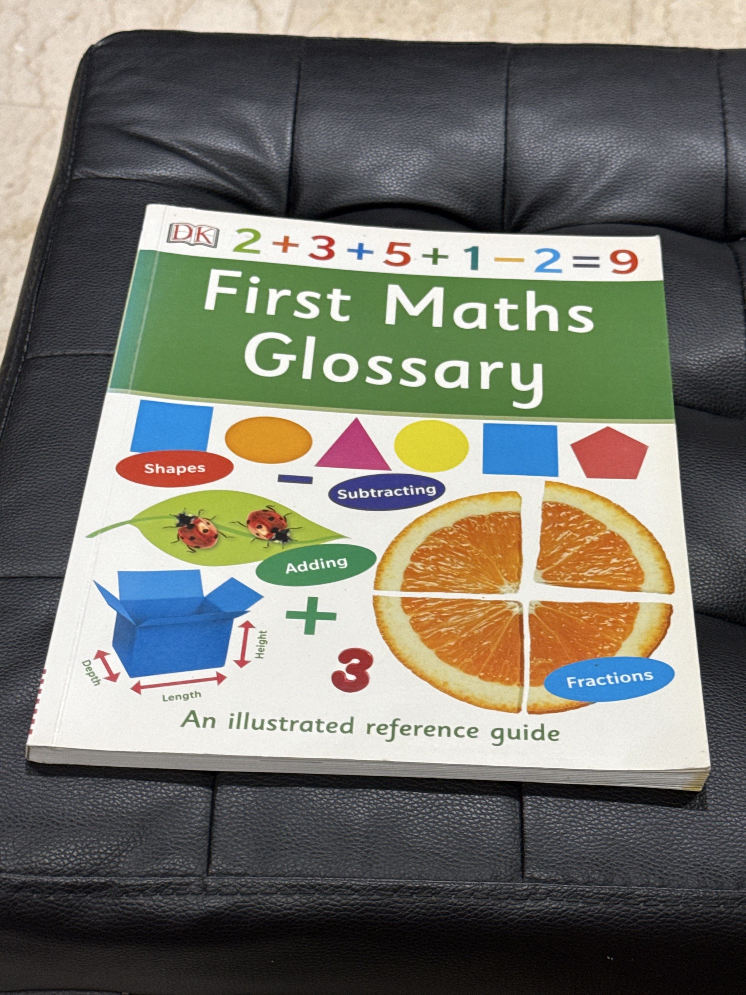 First Math Dictionary Book DK First Maths Glossary - Illustrated Reference Guide, Hobbies & Toys ...