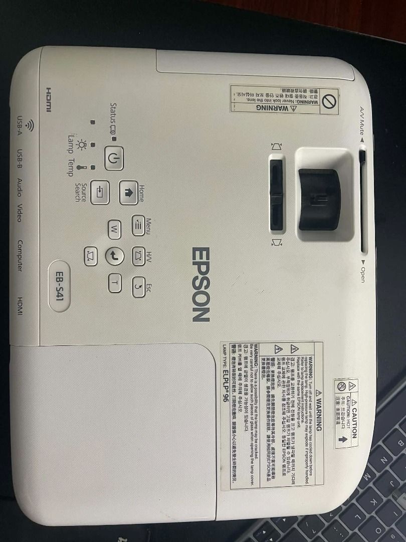 Epson EB-S41 (Category: Projectors) located in Pasay City. Submitted by aceeee12 (Listing ID 1417824094, Image 2). Description: White Brightness 3,300 Lumens Resolution 800x600 Aspect Ratio 4:3 (SVGA) Contrast 15,000:1 (full on/off) Display Type 1 cm 3LCD Color Processing 10-bit Video Modes 720p, 1080i, 1080p/60, 1080p/24, 1080p/50, 576i, 576p, 480p, 480i Data Modes MAX 1920x1200 Lamp Type 210W UHE bulb Lamp Life 6,000 hours / 10,000 hours (Eco) 