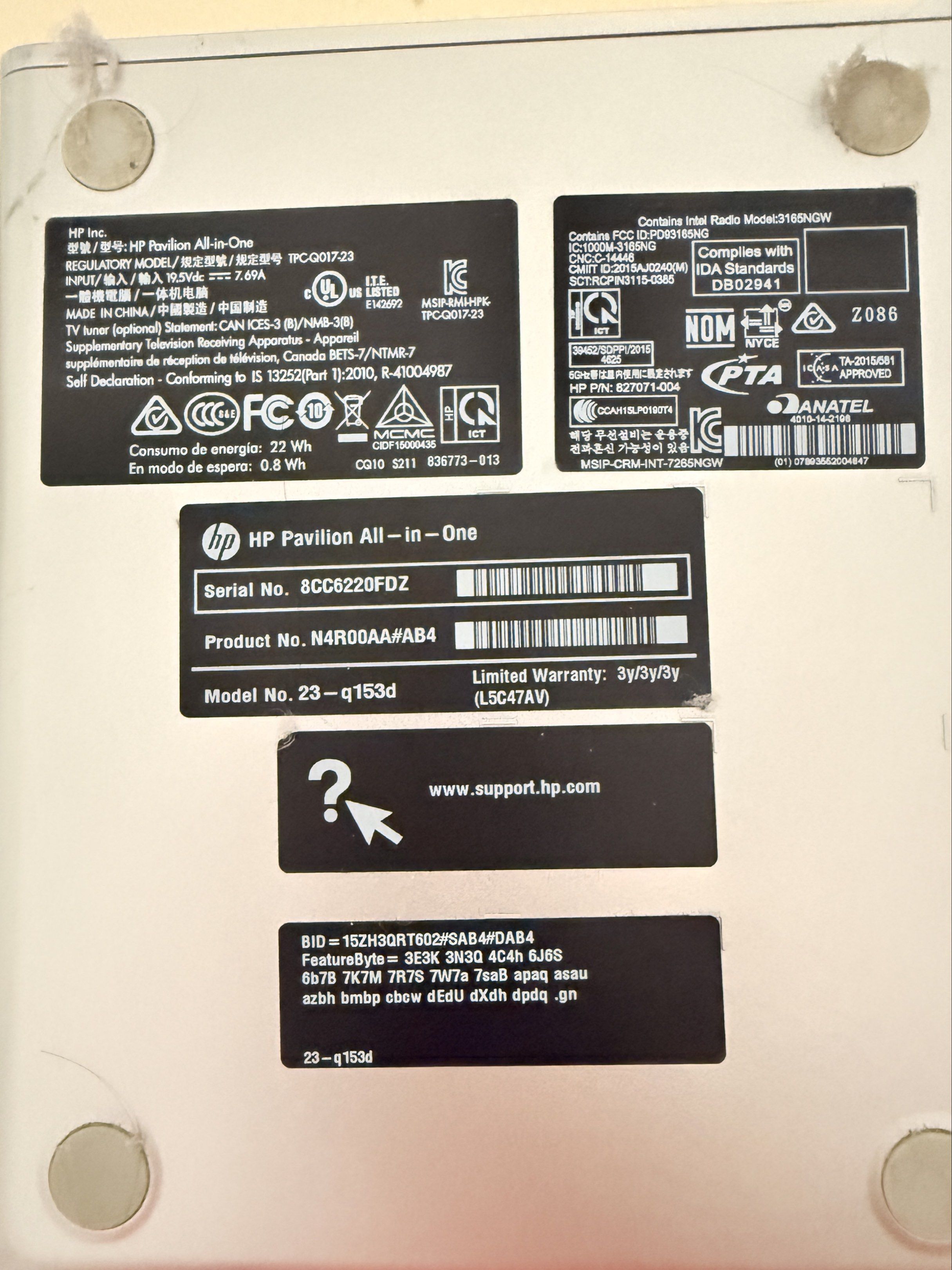 HP Pavilion All-in-One 23-q153d65561099082113112