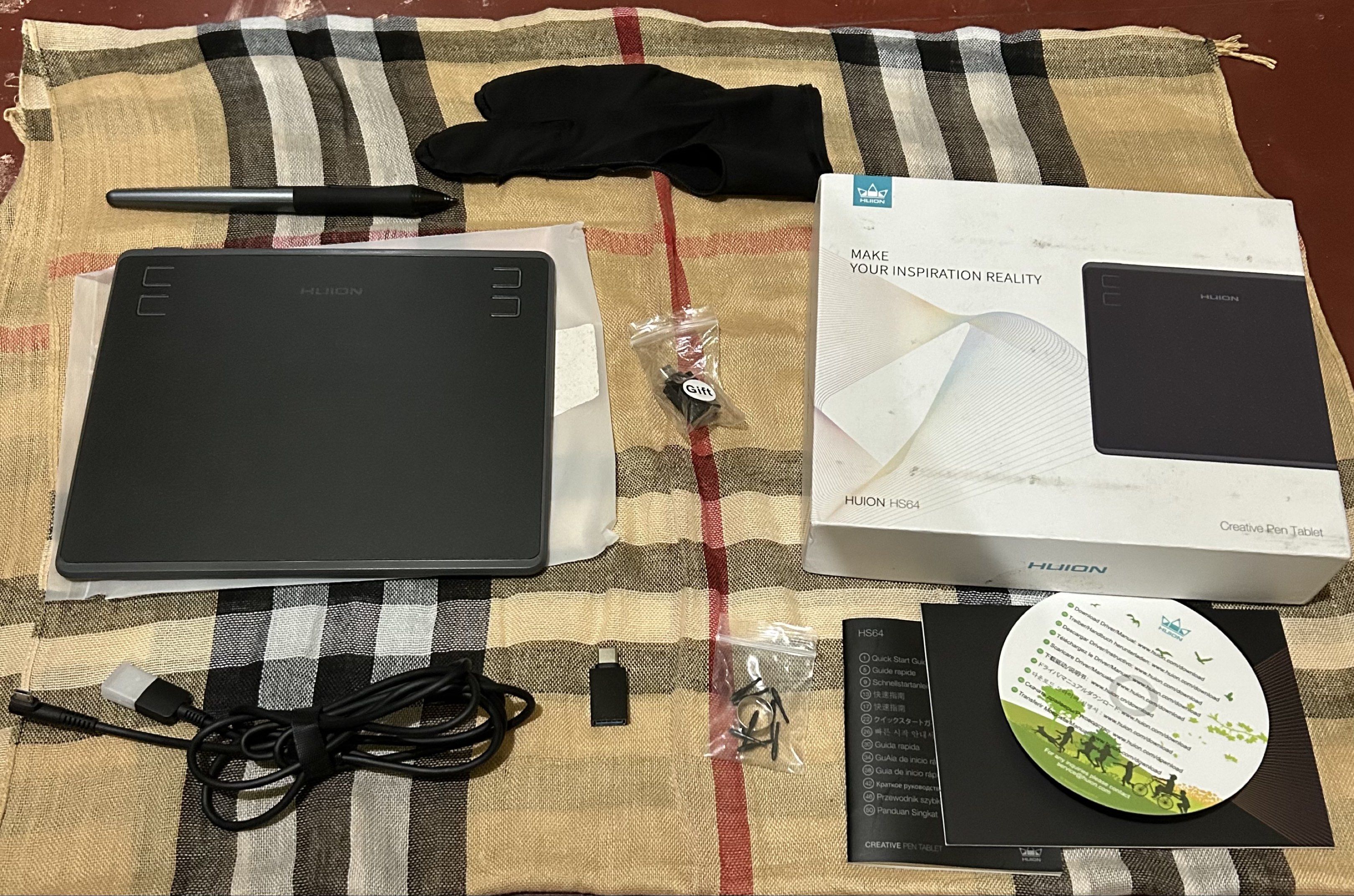 Huion HS64 Creative Pen Tablet (Category: Other Accessories) located in Manila. Submitted by lils_shoppe (Listing ID 1417821591, Image 1). Description: -never used nor tested -brand new.
