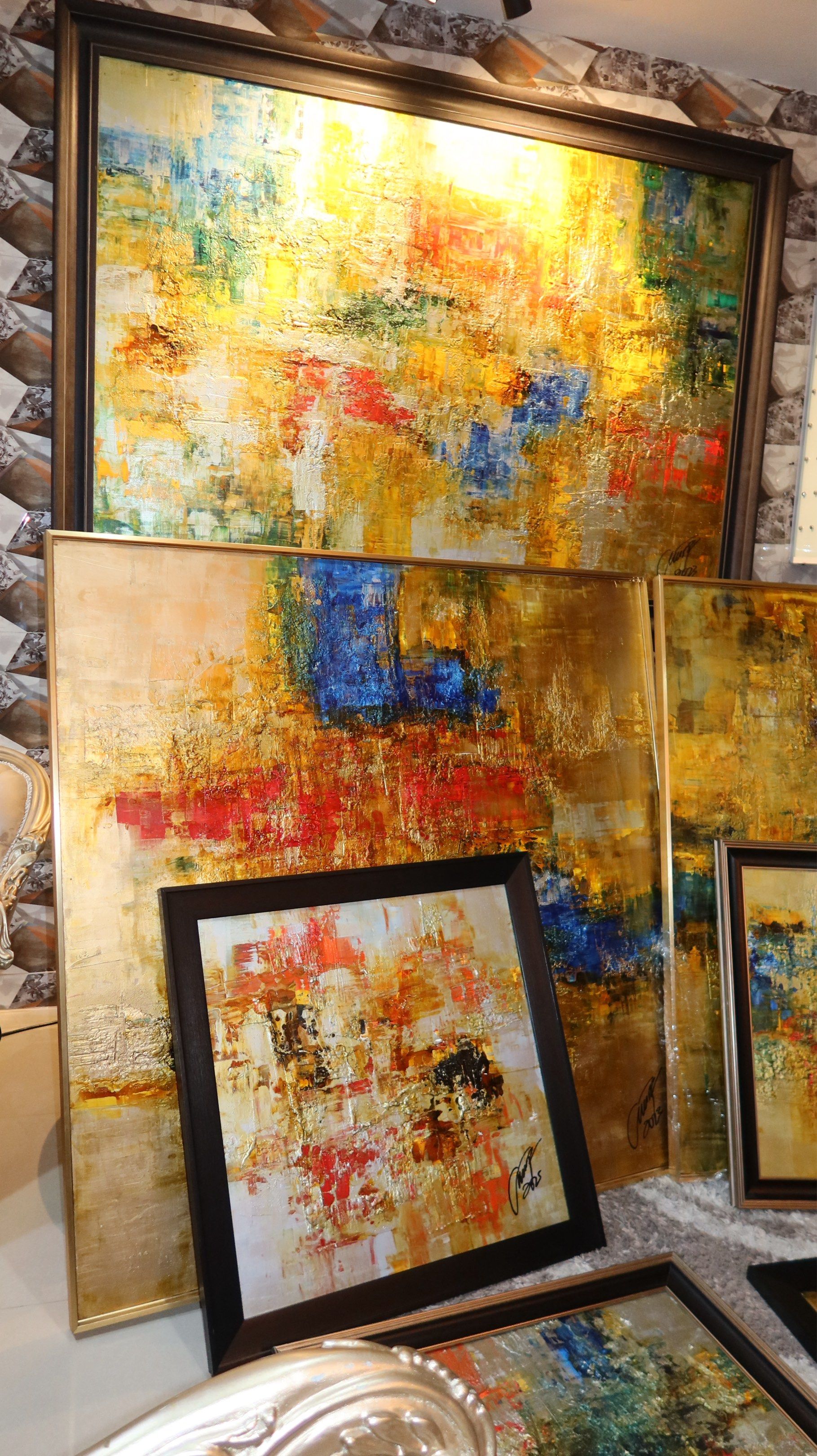 Ivan Acuña Painting with Certificate (Category: Art & Prints) located in Manila. Submitted by lalala015 (Listing ID 1418006657, Image 3). Description: - Authentic Ivan Acuña painting. - Features a vibrant, abstract design. - Comes with a certificate of authenticity. - Beautifully framed. - Perfect for home or office decor..