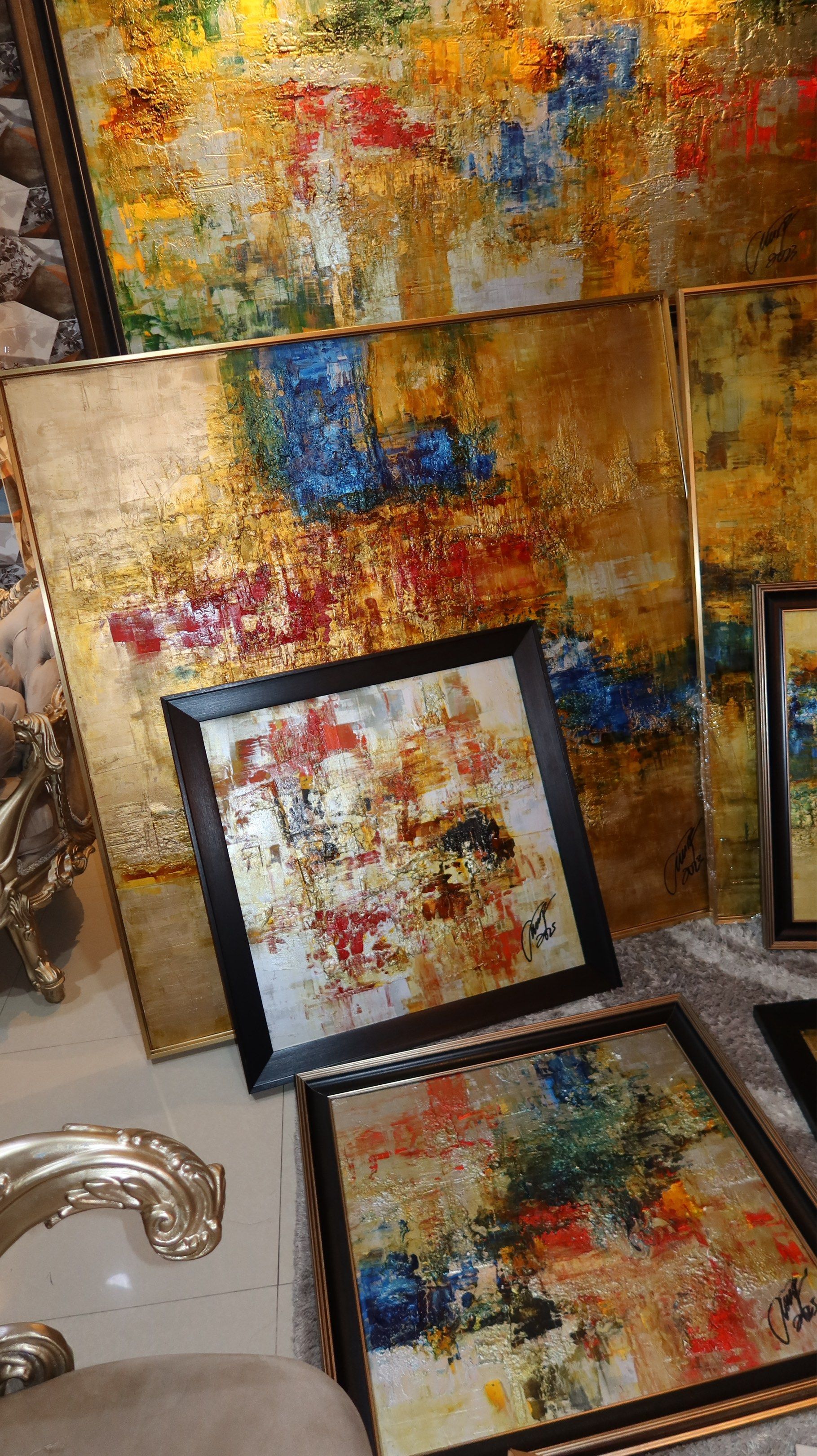 Ivan Acuña Painting with Certificate (Category: Art & Prints) located in Manila. Submitted by lalala015 (Listing ID 1418006657, Image 2). Description: - Authentic Ivan Acuña painting. - Features a vibrant, abstract design. - Comes with a certificate of authenticity. - Beautifully framed. - Perfect for home or office decor..