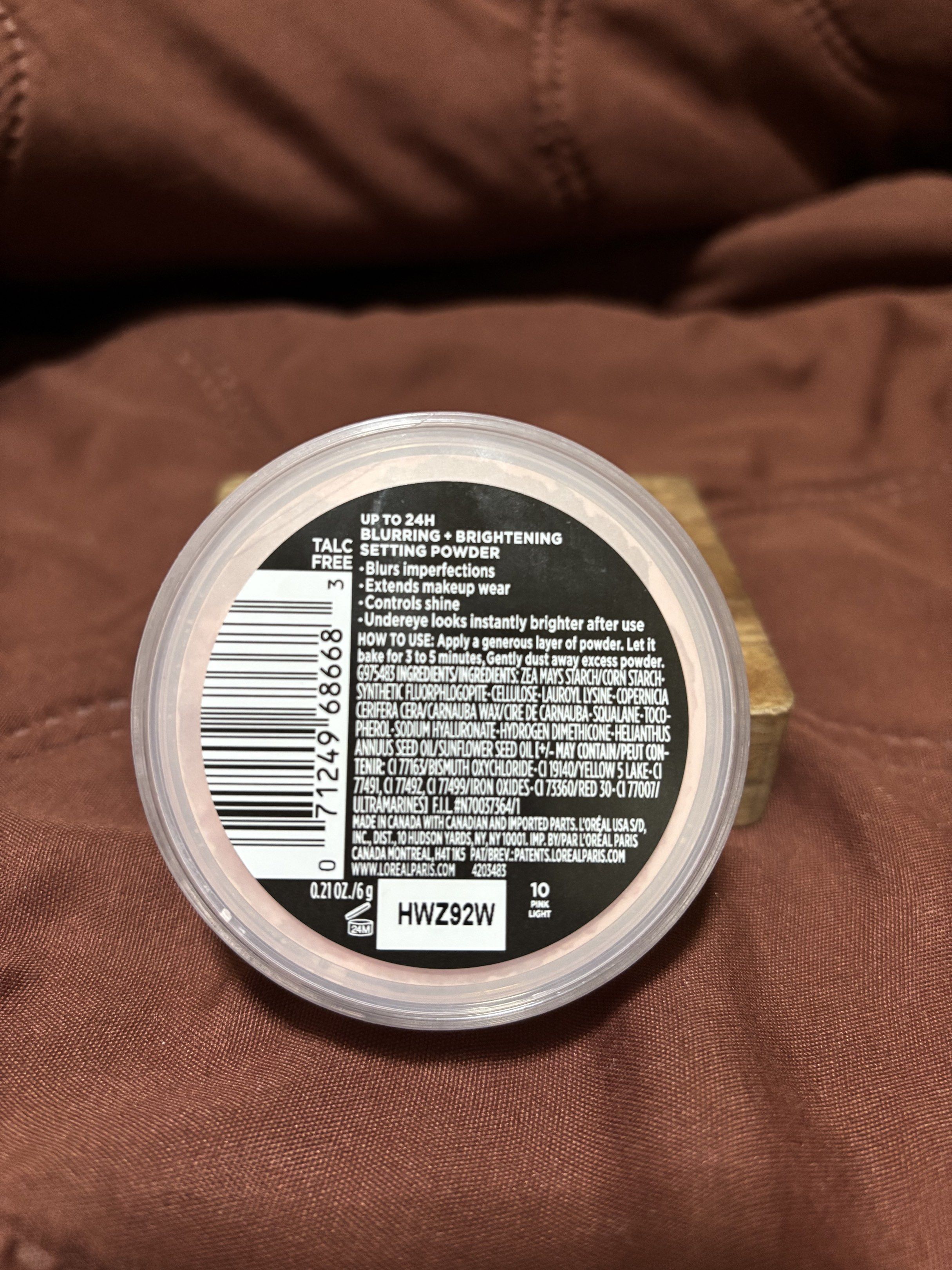 Loreal Blur-fection Loose Setting Powder (Category: Makeup) located in Pasig City. Submitted by francesandreafg (Listing ID 1417886689, Image 2). Description: Used twice Authentic ✅ .