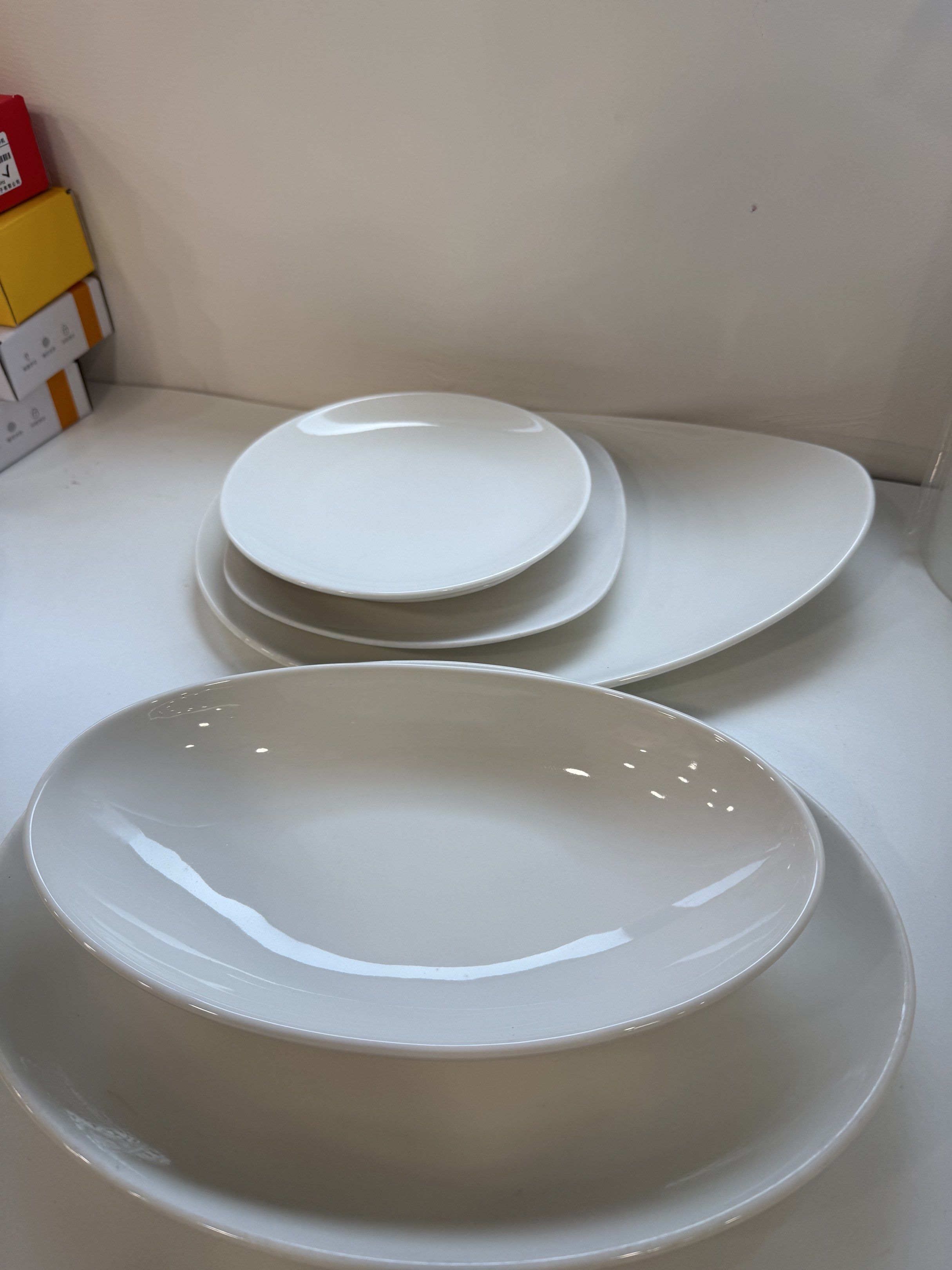 Luzerne White Plates - Various Sizes