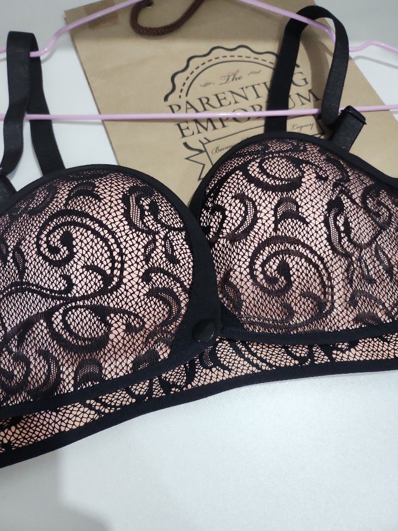 Milkeasy strapless laced bra (Category: Maternity Care) located in Quezon City. Submitted by declttermum (Listing ID 1418010555, Image 3). Description: Brandnew milkeasy strapless lace bra. Size 36. Ang ganda nito pwede pang tube. Sayang wala nang size ko sold out na. Rfs malaki saken huhu. Bilhin nio na wala nang ganito sa market. Bought from parenting emporium. Wysiwyg. Bought at the same price, bago pa po. Thank you. #straplesslacebra #straple