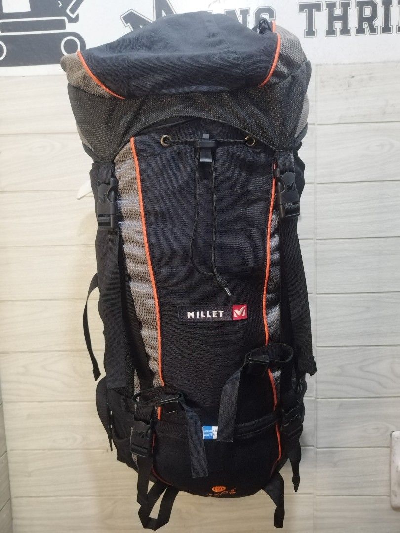 MILLET 45/55 LTRS HIKING BAG (Category: Backpacks) located in Sorsogon. Submitted by mang_thrift2 (Listing ID 1417968482, Image 1). Description: MILLETT HIKING BAG 45/55L NO RAIN COVER DESIGN EXCELLENT COND.