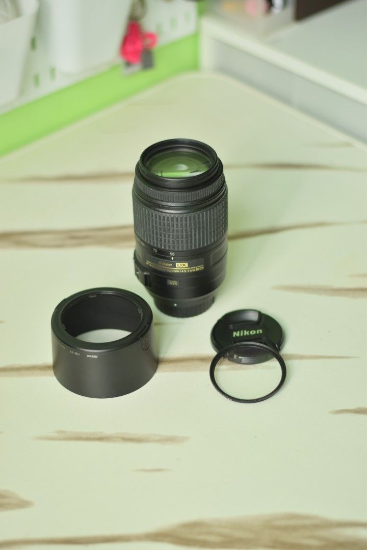 Nikon 55-300mm Lens (Category: Lens & Kits) located in Abulug. Submitted by wisedog.401807 (Listing ID 1417865483, Image 2). Description: Nikon AF-S DX NIKKOR 55-300mm f/4.5-5.6G ED VR Inclusions: Lens Hood Lens Protector Condition: No scratches on the barrel AF and MF are 100% working Minor fungus (as seen in the picture) No history of repair #Note: Prices may change without prior notice and it depends on stock availability. Mode of payment : CA