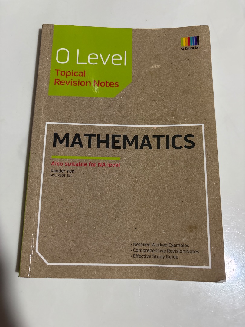 O/N Level Topical Revision Notes Mathemathics, Hobbies & Toys, Books ...