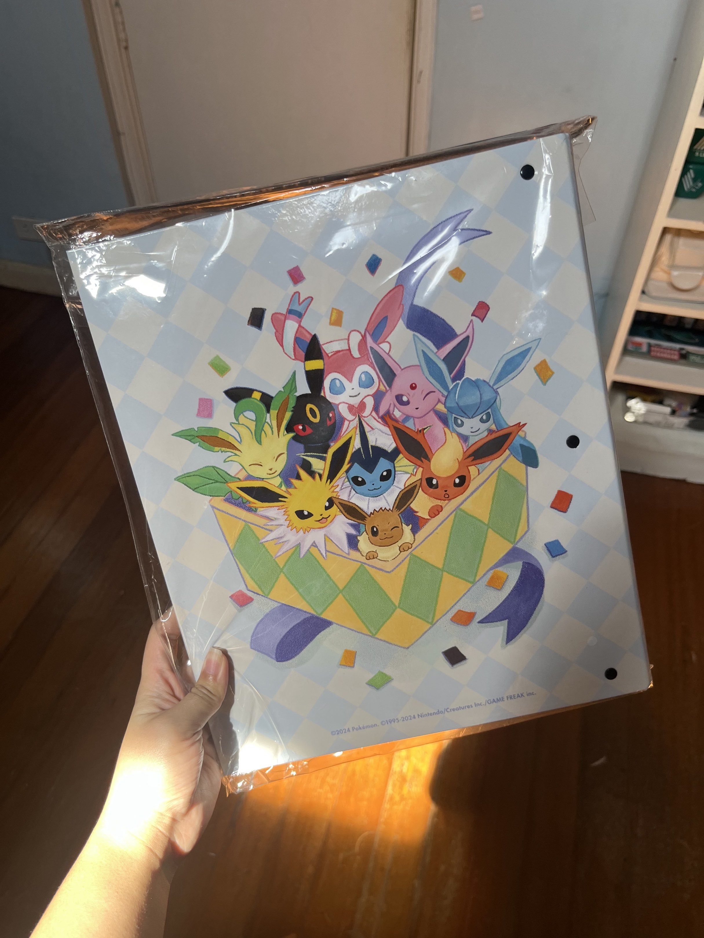 Pokemon Eeveelutions Binder (Category: Stationery & School Supplies) located in Muntinlupa City. Submitted by mpb202 (Listing ID 1417866828, Image 1). Description: - Brand new official Eevee evolutions binder. Only opened to check binder inside. - Features a vibrant design with multiple Eevee characters. - Includes a three-ring binder mechanism. - 9 pocket, open top, ring binder Original Price is 1,400. Selling it at 1,000 + sf. MOP: Gcash, UB, B