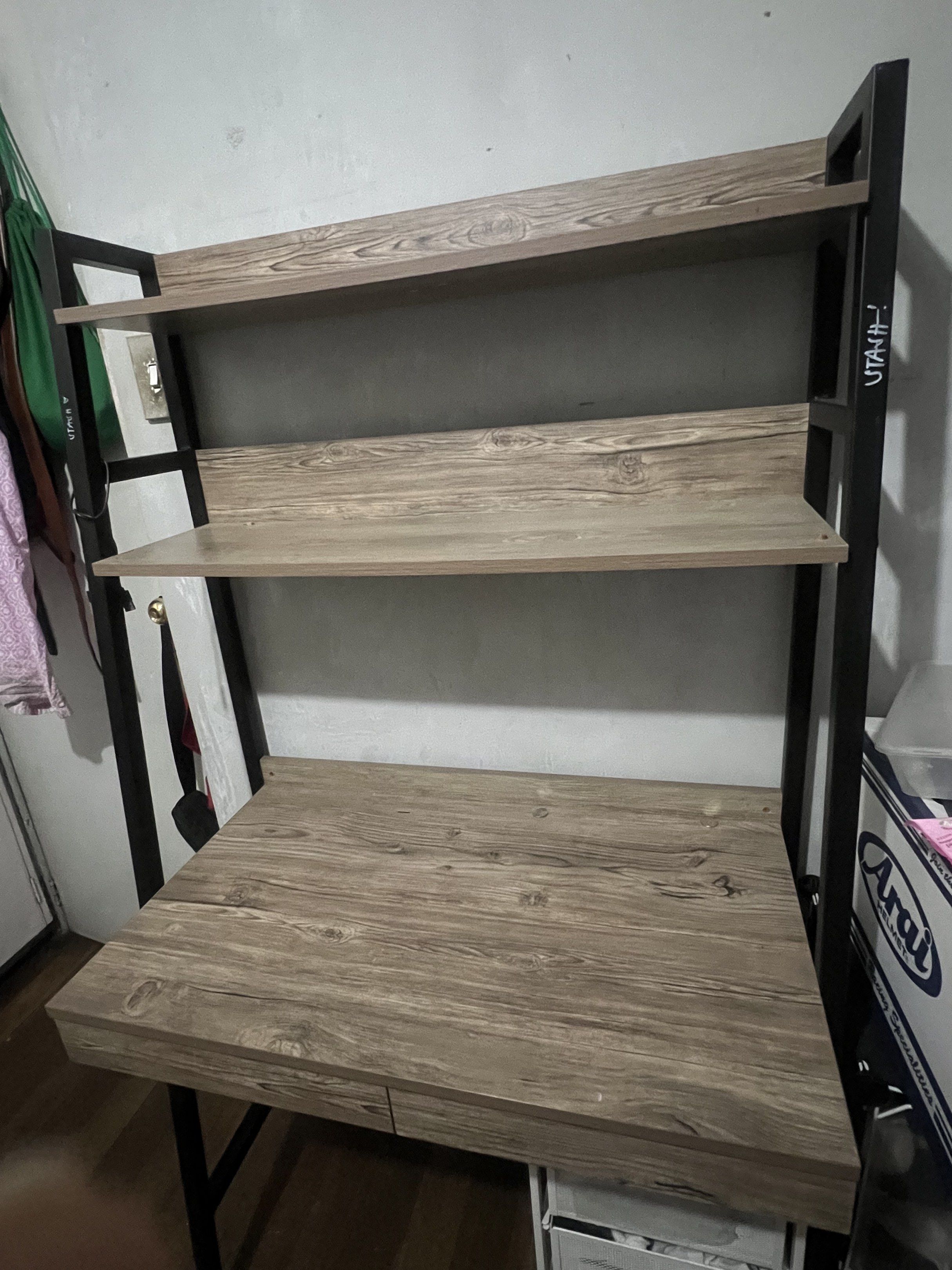 STUDY TABLE (Category: Tables & Sets) located in Quezon City. Submitted by nikishanicolas (Listing ID 1417967635, Image 3). Description: selling my study table from sm dept store ! rfs: need to change it :) .