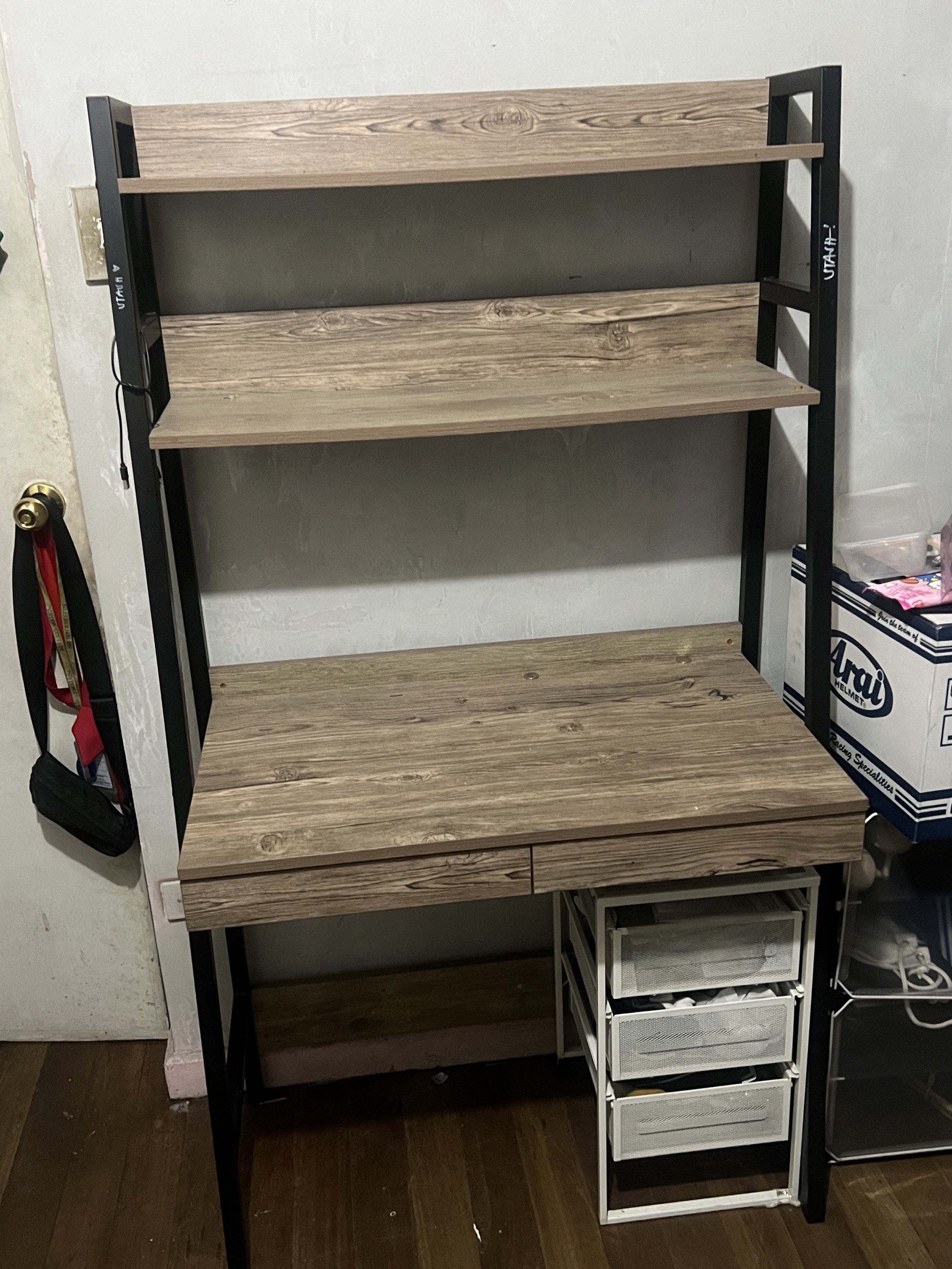 STUDY TABLE (Category: Tables & Sets) located in Quezon City. Submitted by nikishanicolas (Listing ID 1417967635, Image 1). Description: selling my study table from sm dept store ! rfs: need to change it :) .