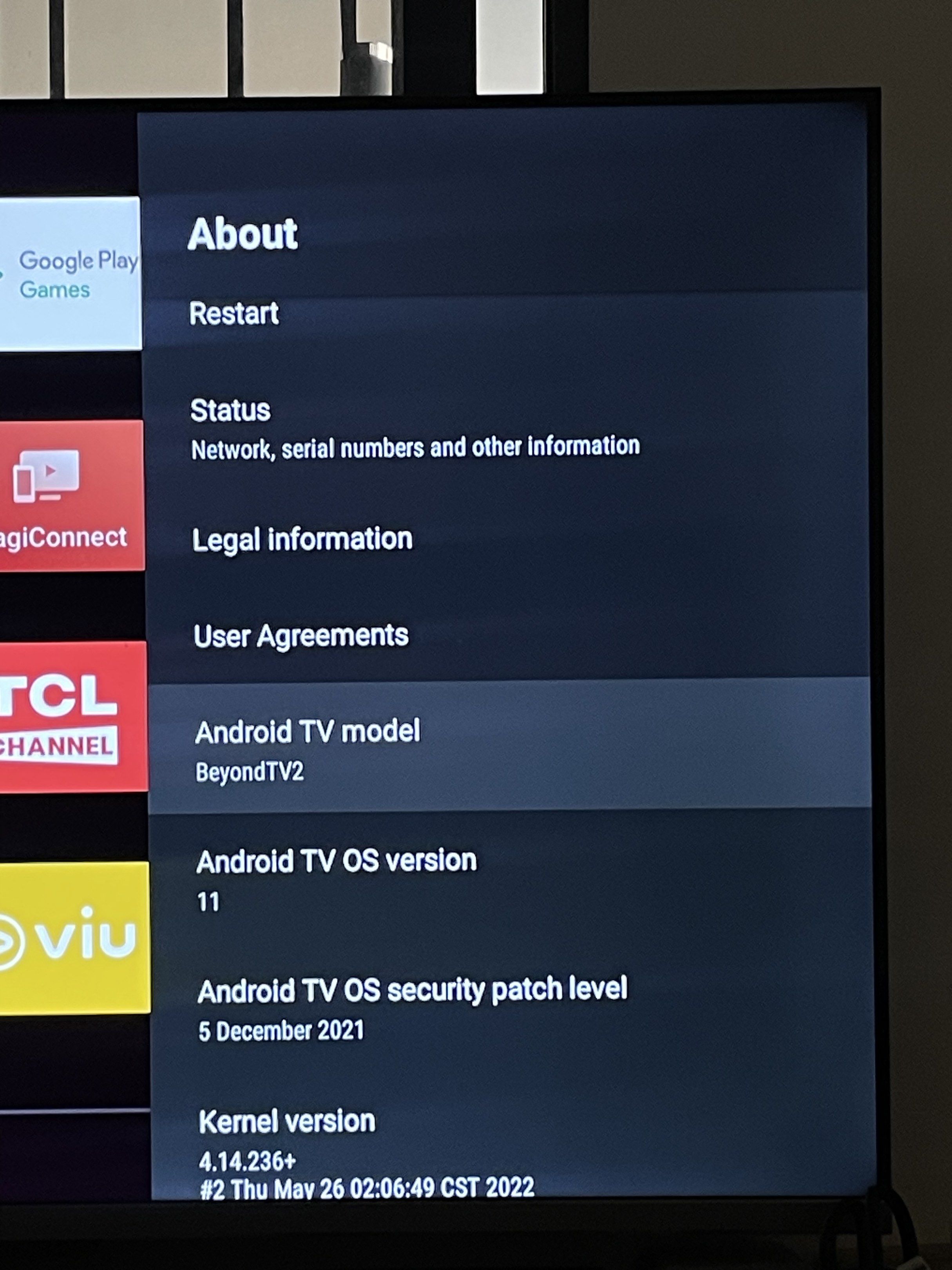 TCL 50 inch android TV (Category: TV) located in Rizal. Submitted by legendiaries (Listing ID 1417837652, Image 3). Description: No issue Rfs - home renovation Pick up - birmingham alberto guitnang bayan san mateo .