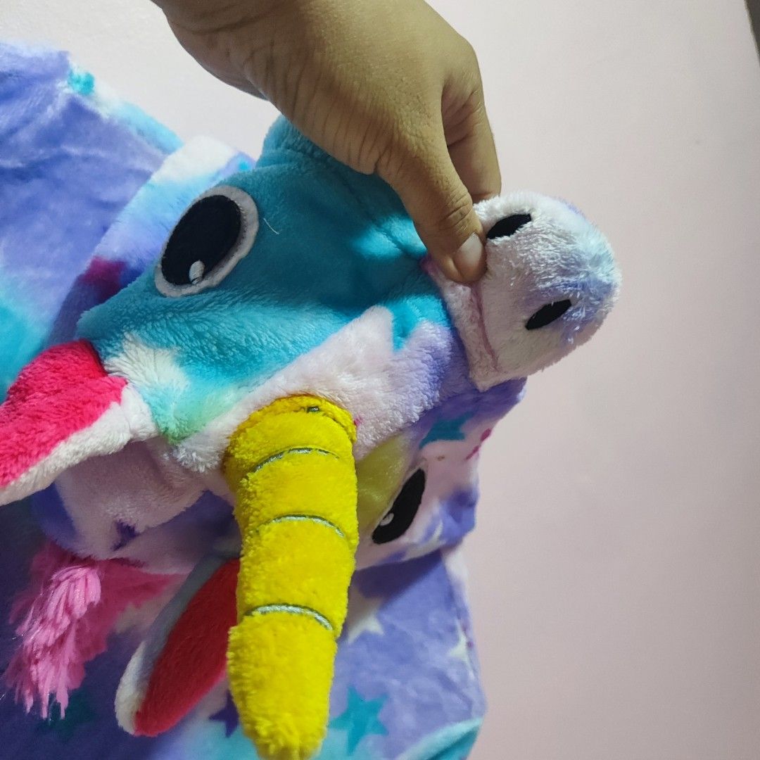 Unicorn Onesie with Star Pattern (Category: Babies & Kids Fashion) located in Bulacan. Submitted by somethingblue02 (Listing ID 1417887356, Image 3). Description: - Needs to repair one button - Adorable unicorn onesie - Features a colorful star pattern - Comes with a unicorn face hood - Convenient zipper closure - Pink cuffs and ankles - Made of soft, plush material - Ideal for lounging or costume parties.