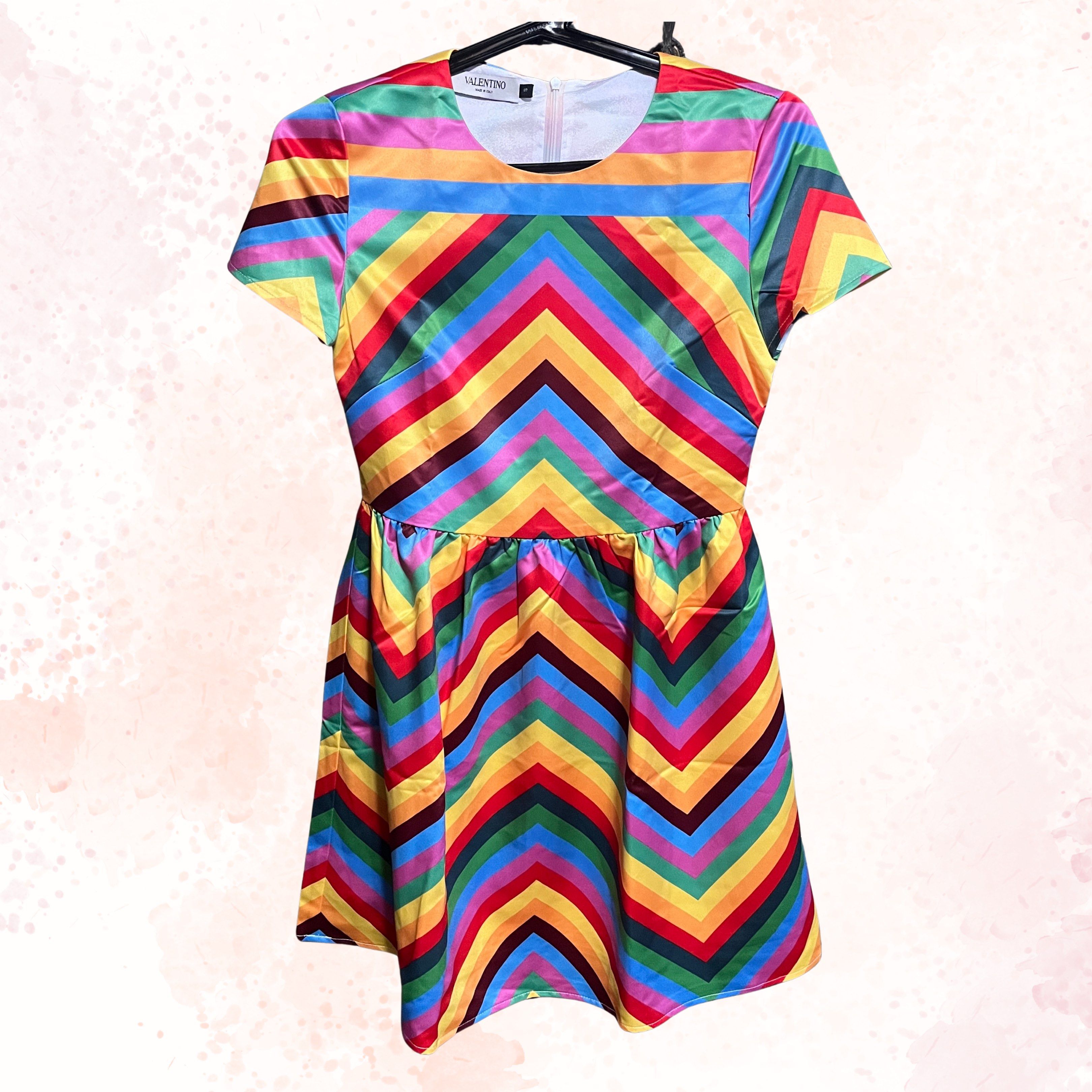 Valentino Multicolor Satin Dress (Category: Dresses) located in Manila. Submitted by 9013cm (Listing ID 1417908677, Image 1). Description: Size SMALL CHECK PHOTOS FOR REFERENCE ₱150 + SHIPPING ❗️Please read the TERMS AND CONDITIONS before transacting MOP: GCash, Maya, or cash upon meet up (NO COD) MOD: J&T, Lalamove, or meet up around Dapitan area only Location: Sampaloc Manila.