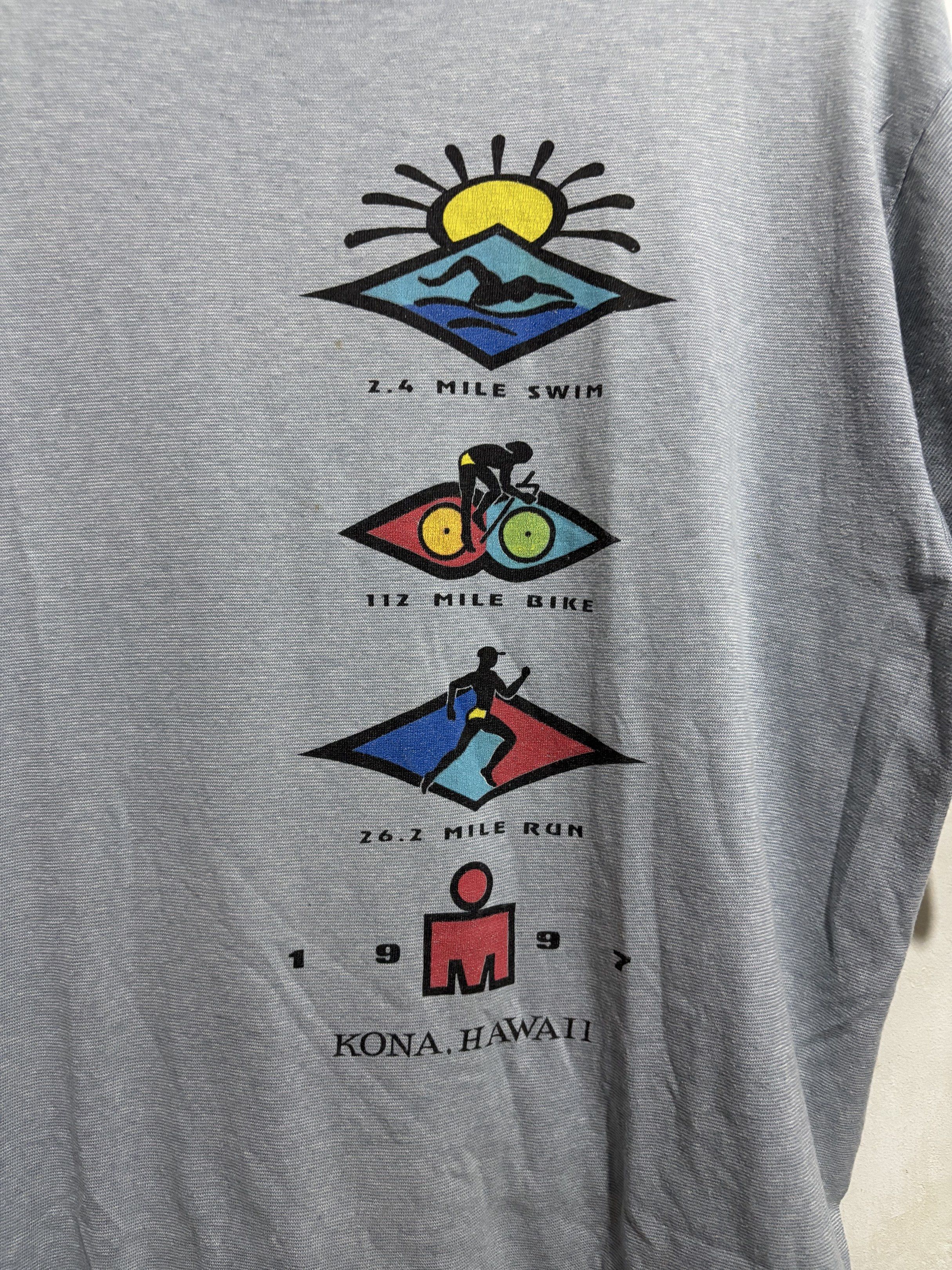 Vintage Ironman Triathlon tee (Category: Tshirts & Polo Shirts ) located in Calamba. Submitted by sinauna. (Listing ID 1417941588, Image 3). Description: WTS: Vintage Ironman Triathlon tee Condition/Issues: needs wash (Note: Item’s not faded. Color may vary due to lighting) Dimension: 24x31.5 Size on tag: Large Price: Mine - 499+SF Plus shipping fee! Free shipping if you purchase more than 3 items. Also, I can give you a discount in my previous l