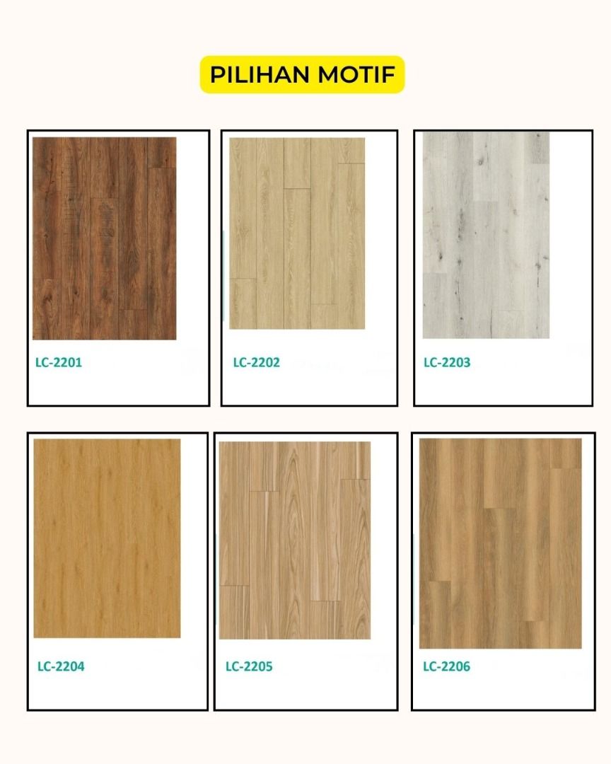 Vinyl Lacerta Kode LC tebal 3mm | Motif kayu | Dekorasi Lantai PVC ...
