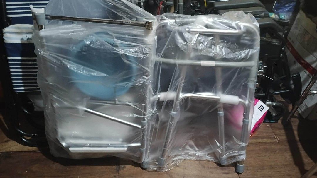 Walker adult and commode chair (Category: Braces, Support & Protection) located in Quezon City. Submitted by jesselee14kpop (Listing ID 1418007537, Image 1). Description: we accept bulk orders brandnew affordable onhand negotiable good quality and condition open for pick up and delivery high quality we also sell many medical supplies call me 09268225723 cod,gcash,bank transfer lifetime time free service.